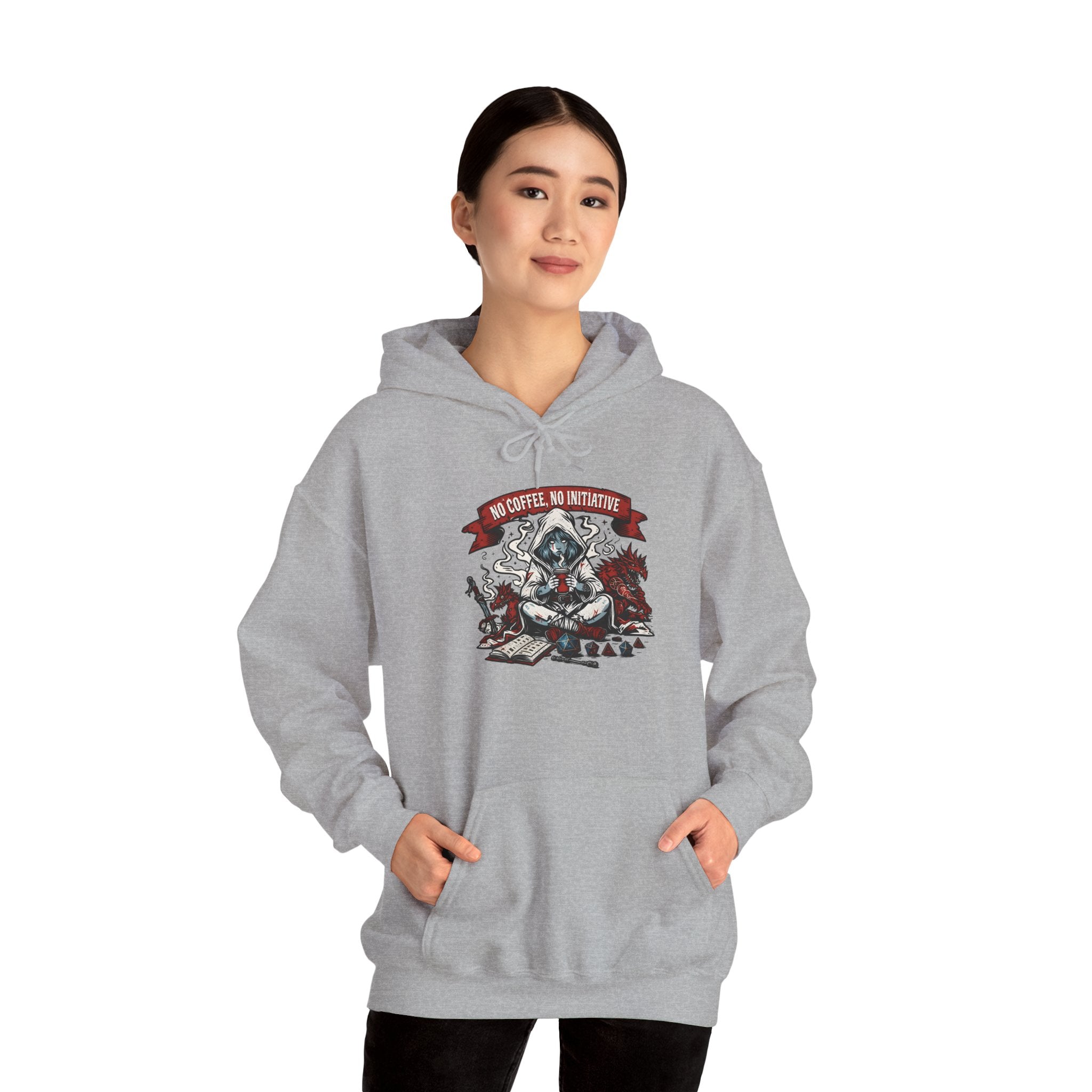 No Coffee, No Initiative | Fantasy RPG Hoodie