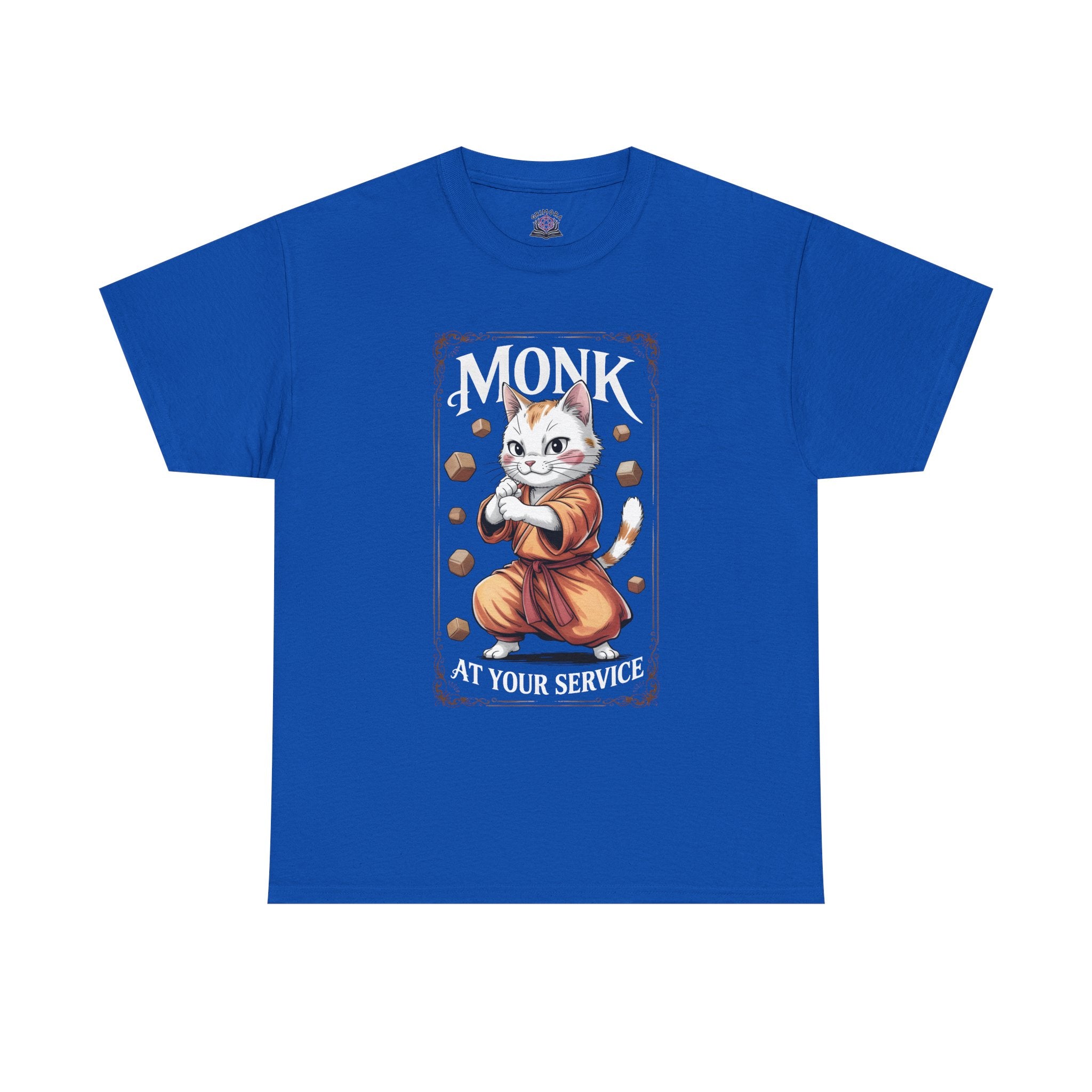 Monk Cat at Your Service D&D T-shirt | Cat Lover RPG Gift