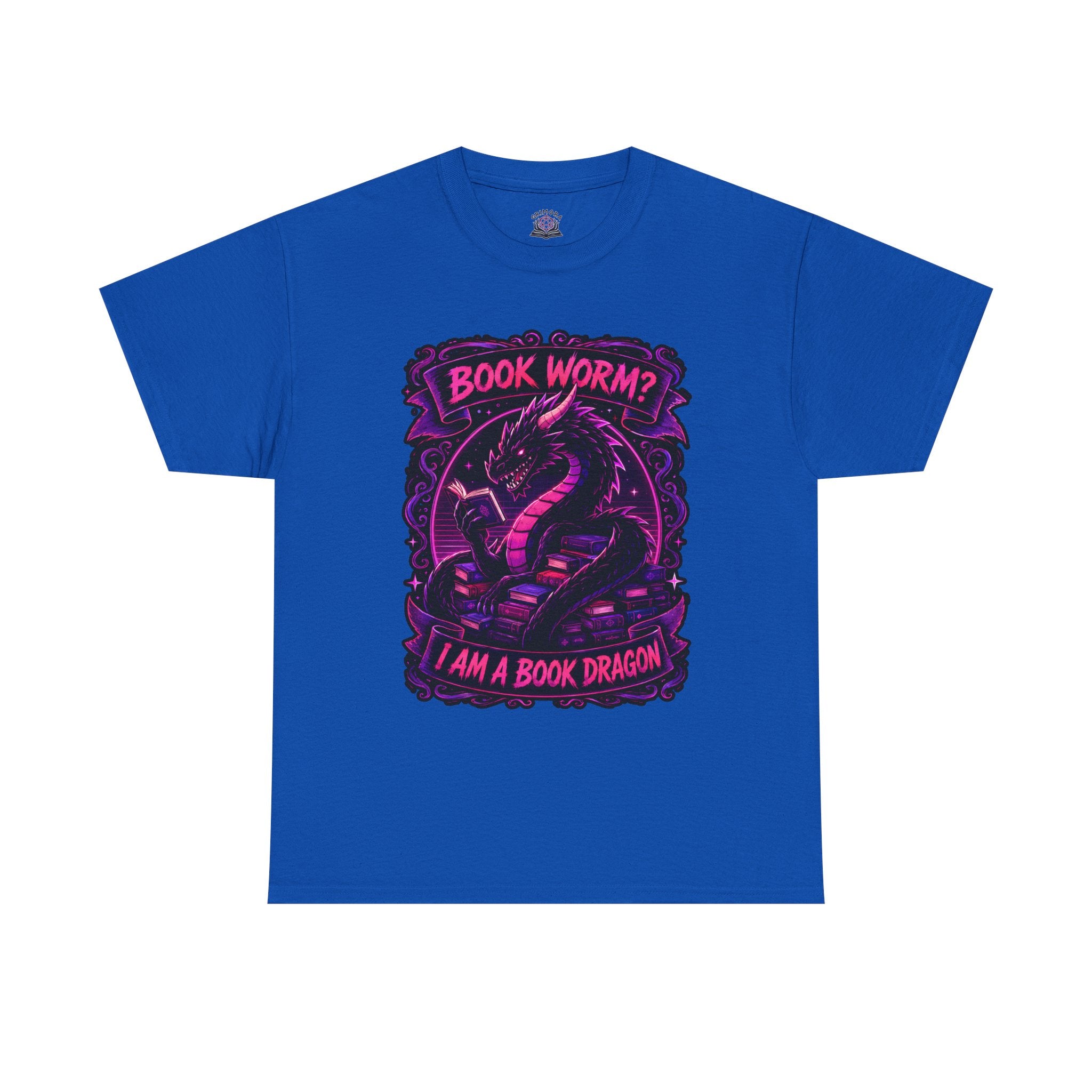 Book Worm? I Am a Book Dragon, Fantasy Reader T-shirt