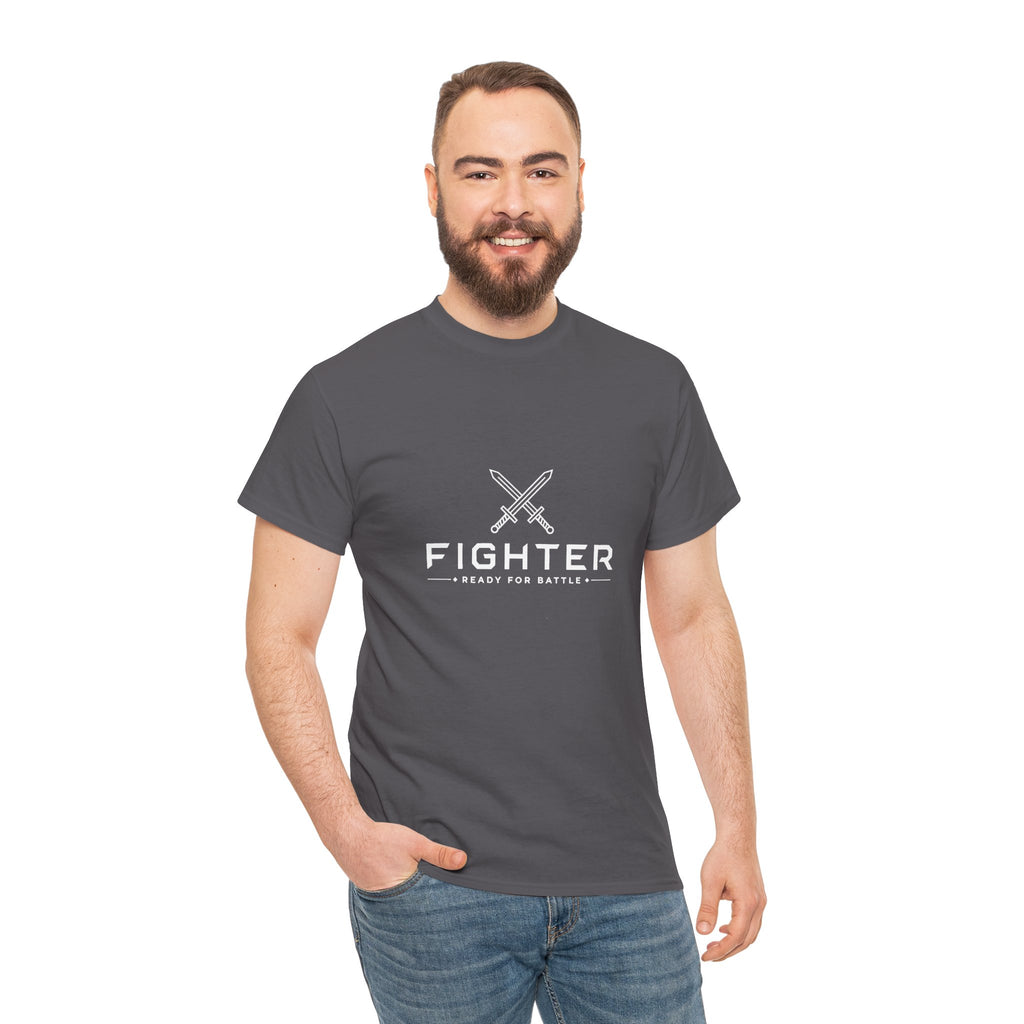 Fighter – Ready for Battle | DnD class T-shirt
