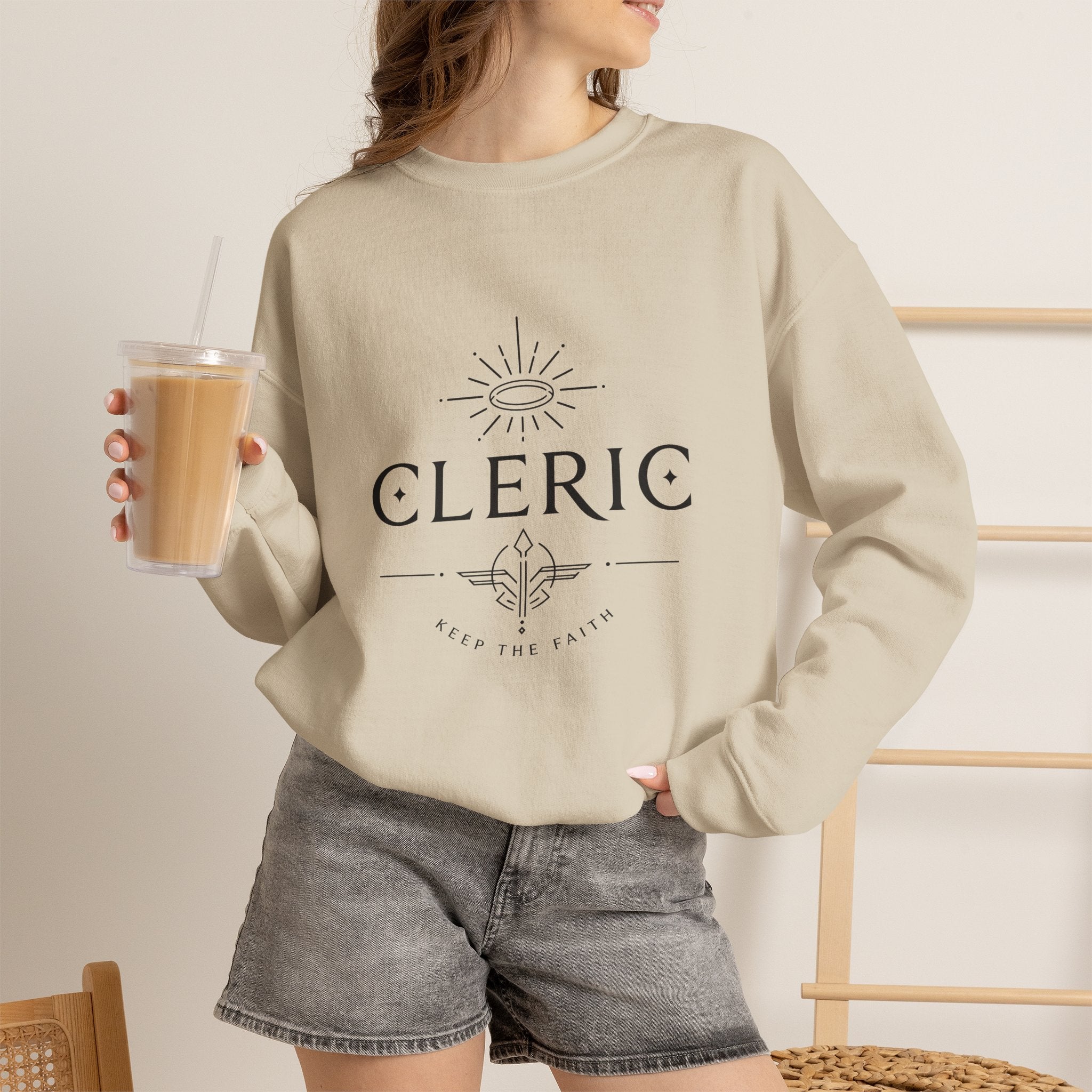 Cleric – Keep the Faith | DnD class Sweatshirt