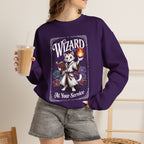 Wizard Cat at Your Serivece D&D Sweatshirt | Cat Lover RPG Gift