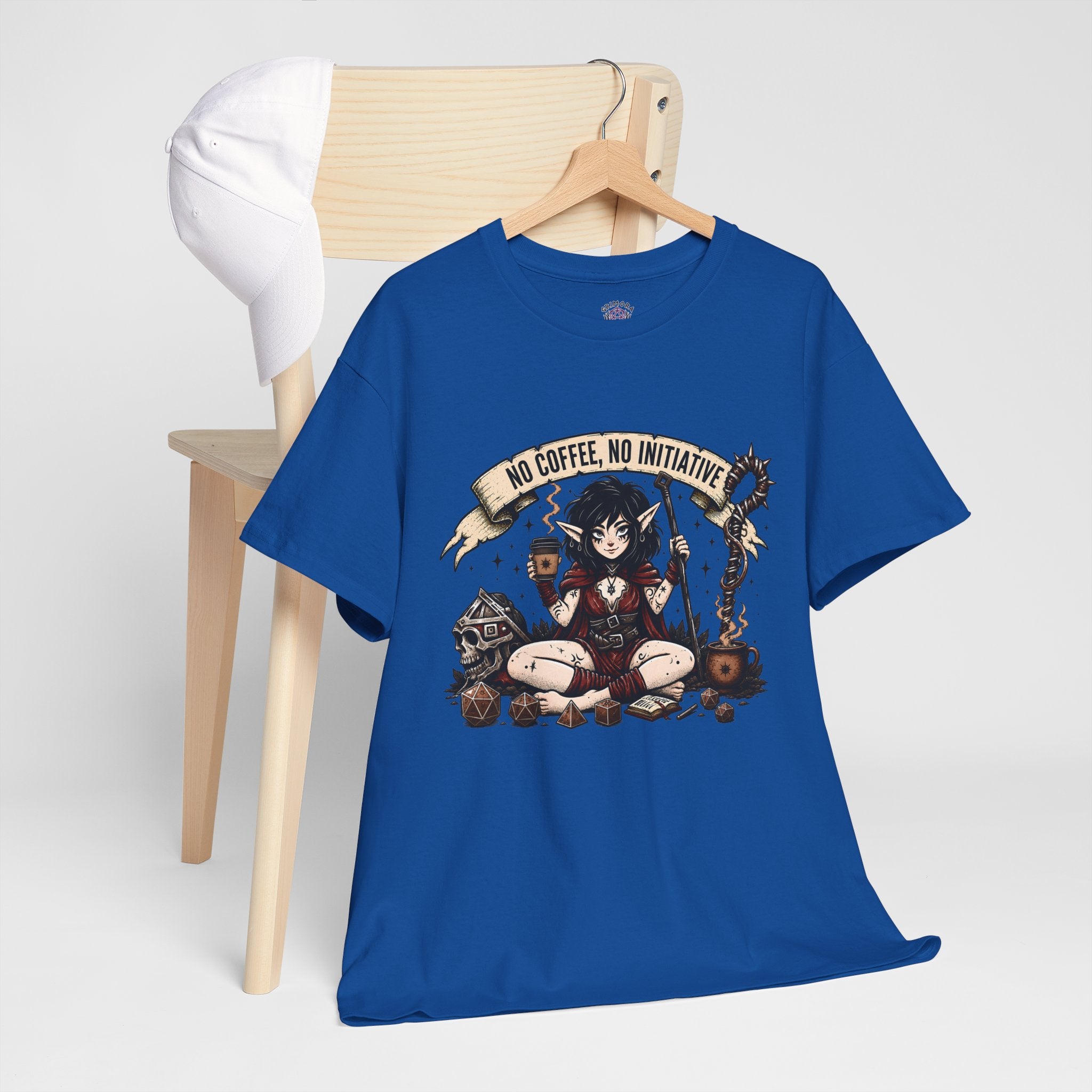 No Coffee, No Initiative | Fantasy RPG T-shirt