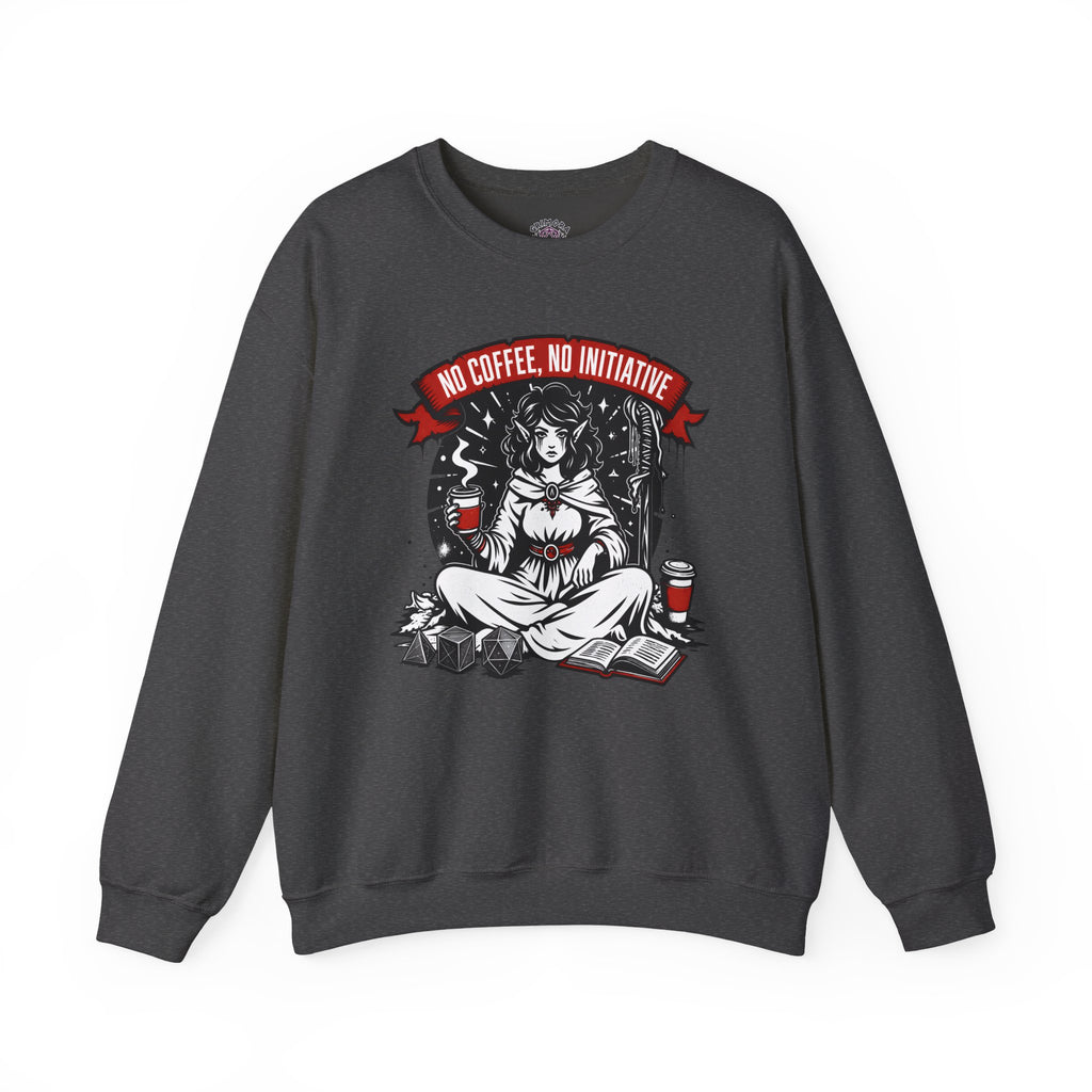 No Coffee, No Initiative | Fantasy RPG Sweatshirt