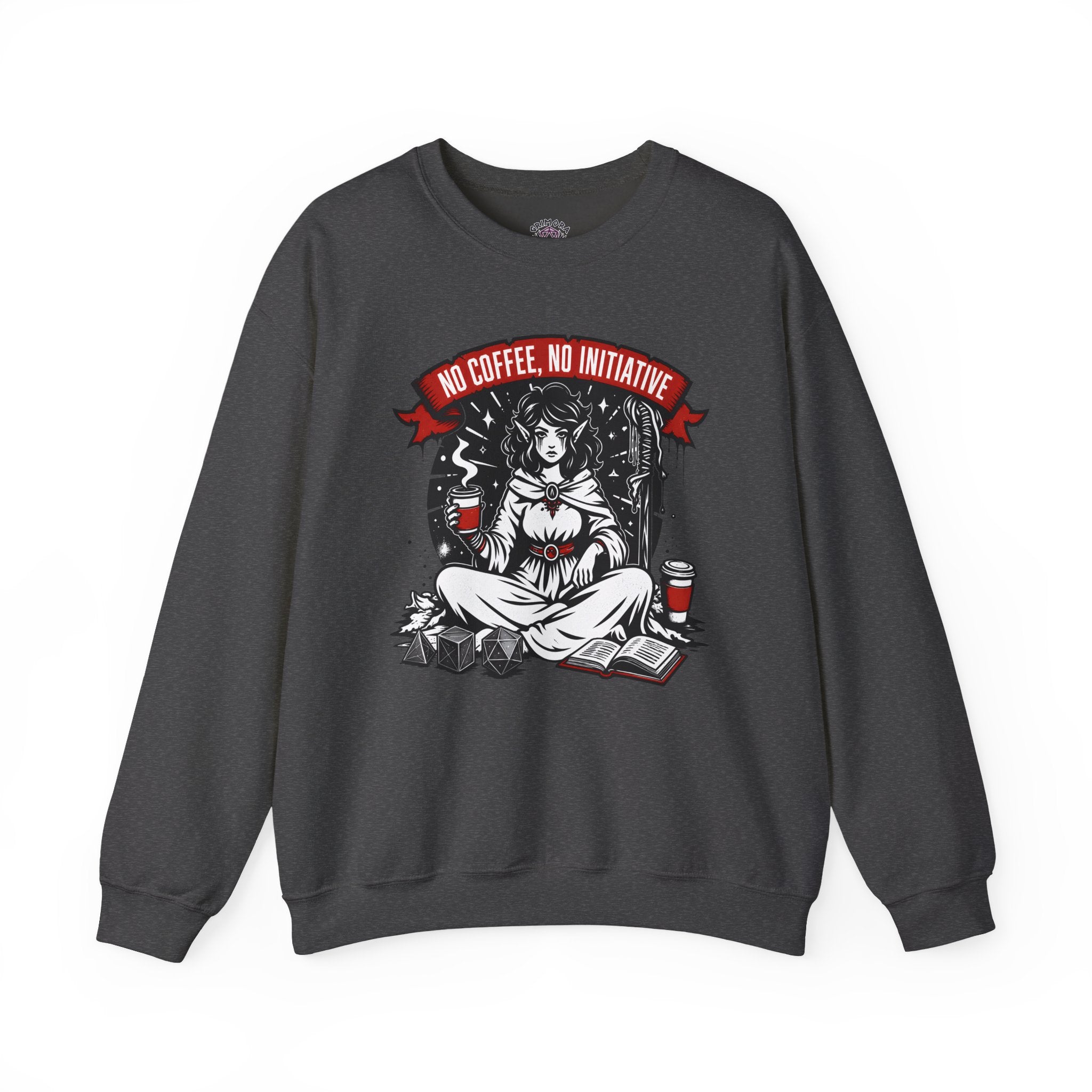 No Coffee, No Initiative | Fantasy RPG Sweatshirt