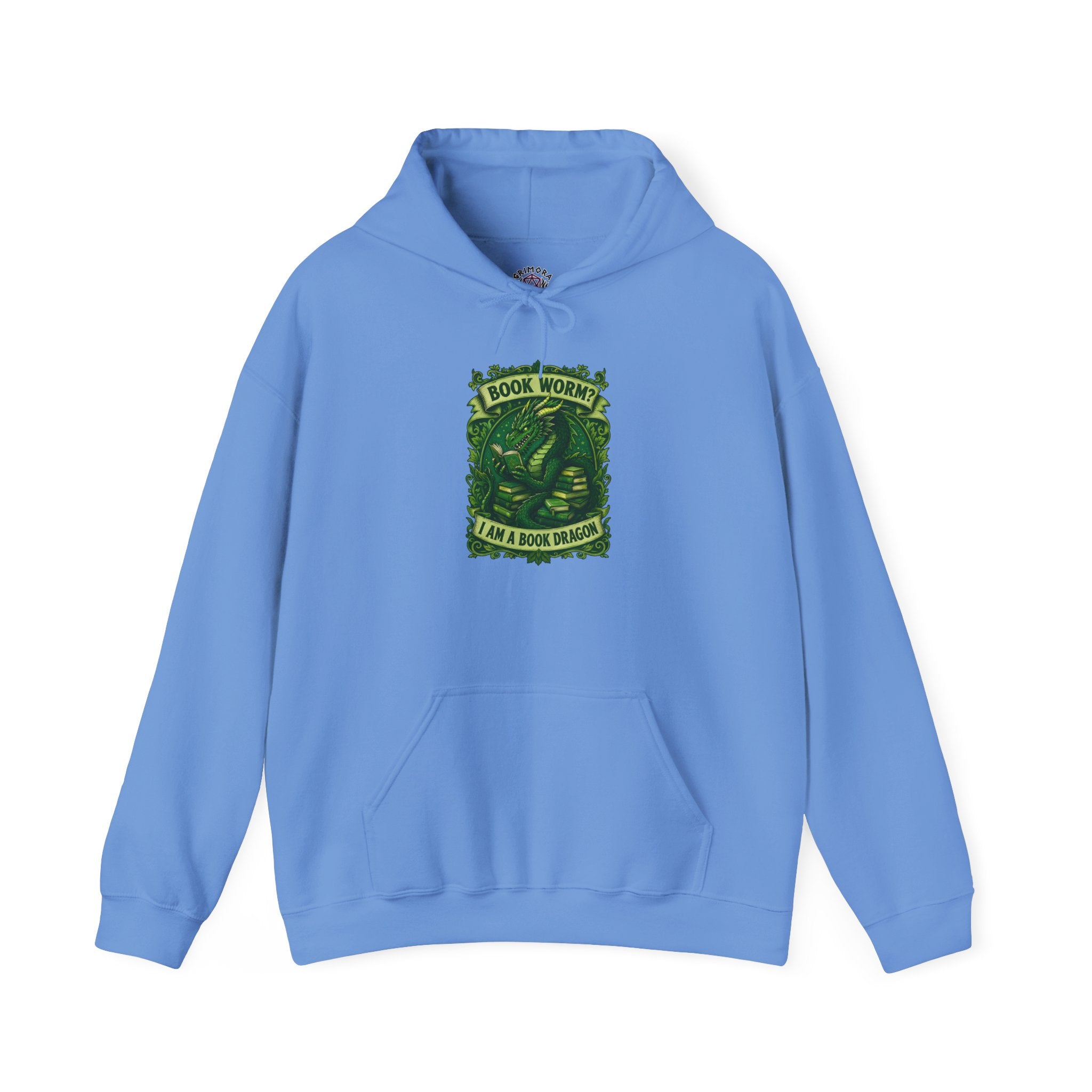 Book Worm? I Am a Book Dragon, Fantasy Reader Hoodie