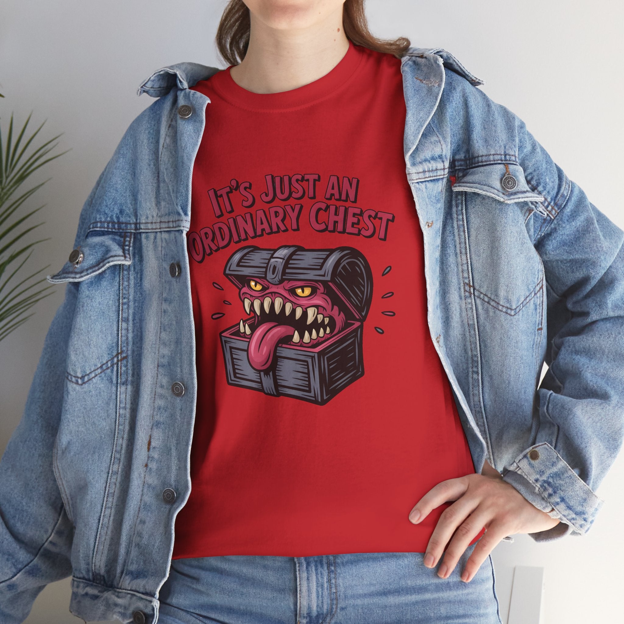 "It's Just An Ordinary Chest" — Mimic monster T-shirt