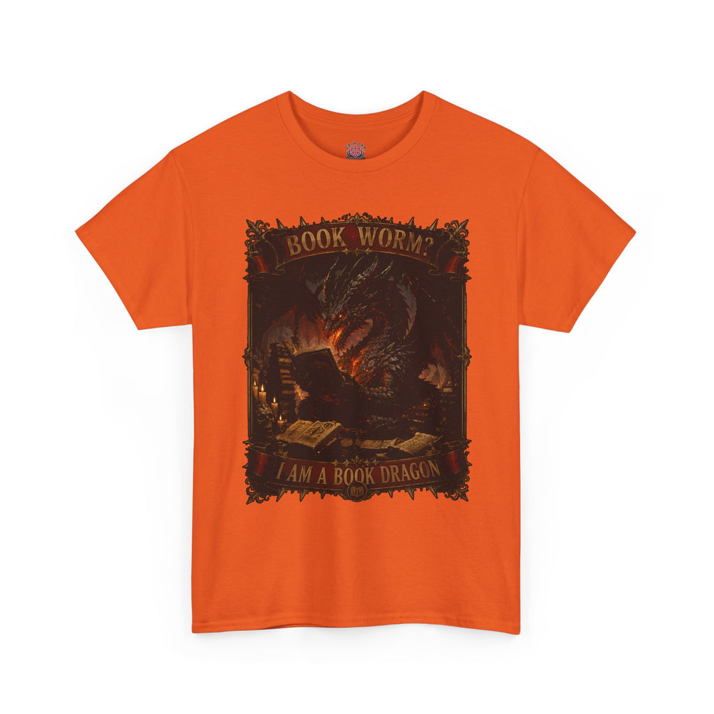 Book Worm? I Am a Book Dragon, Fantasy Reader T-shirt