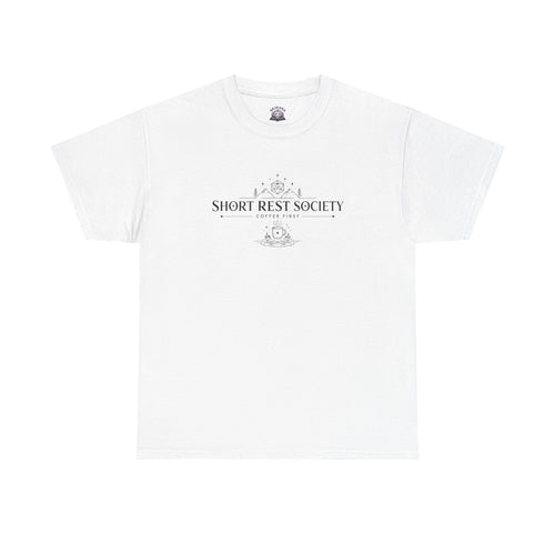Short Rest Society – Coffee First | Tabletop RPG T-shirt