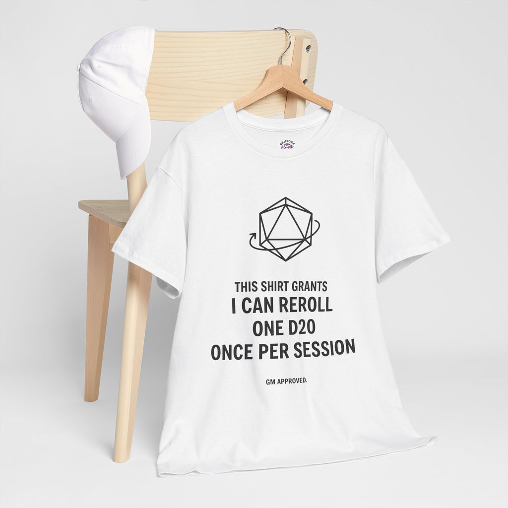 Reroll T-shirt | RPG Personalizable T-shirt