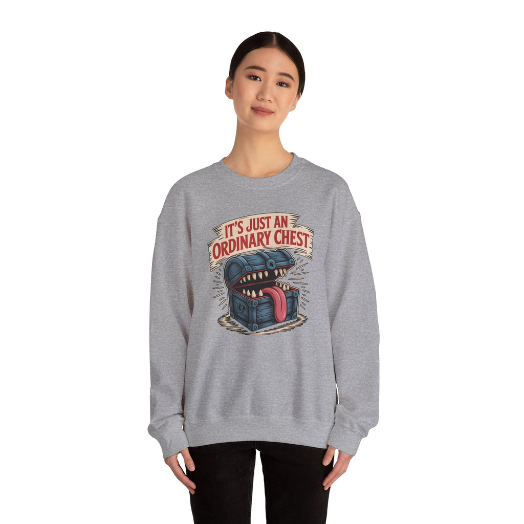 "It's Just An Ordinary Chest" — Mimic monster Sweatshirt