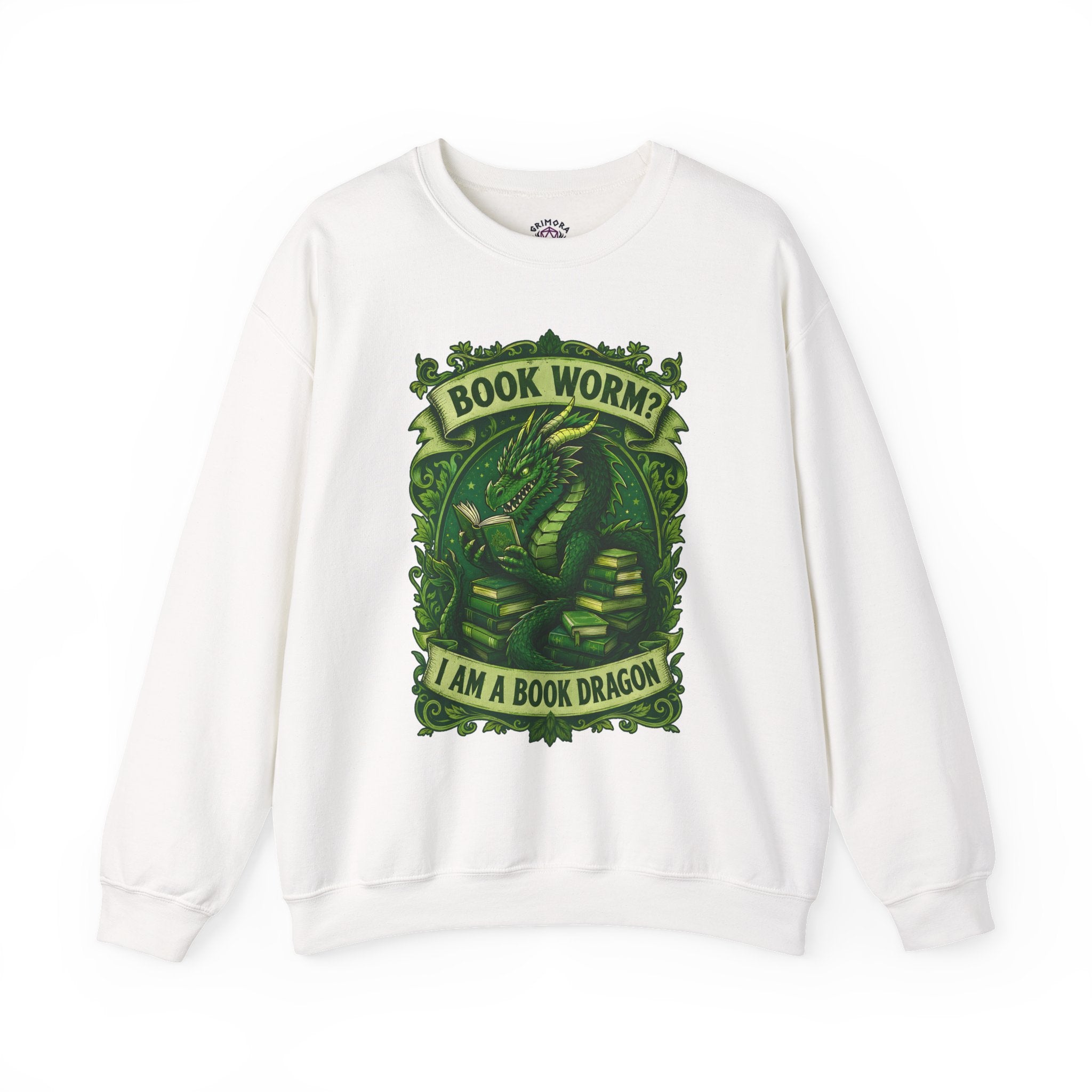 Book Worm? I Am a Book Dragon, Fantasy Reader Sweatshirt