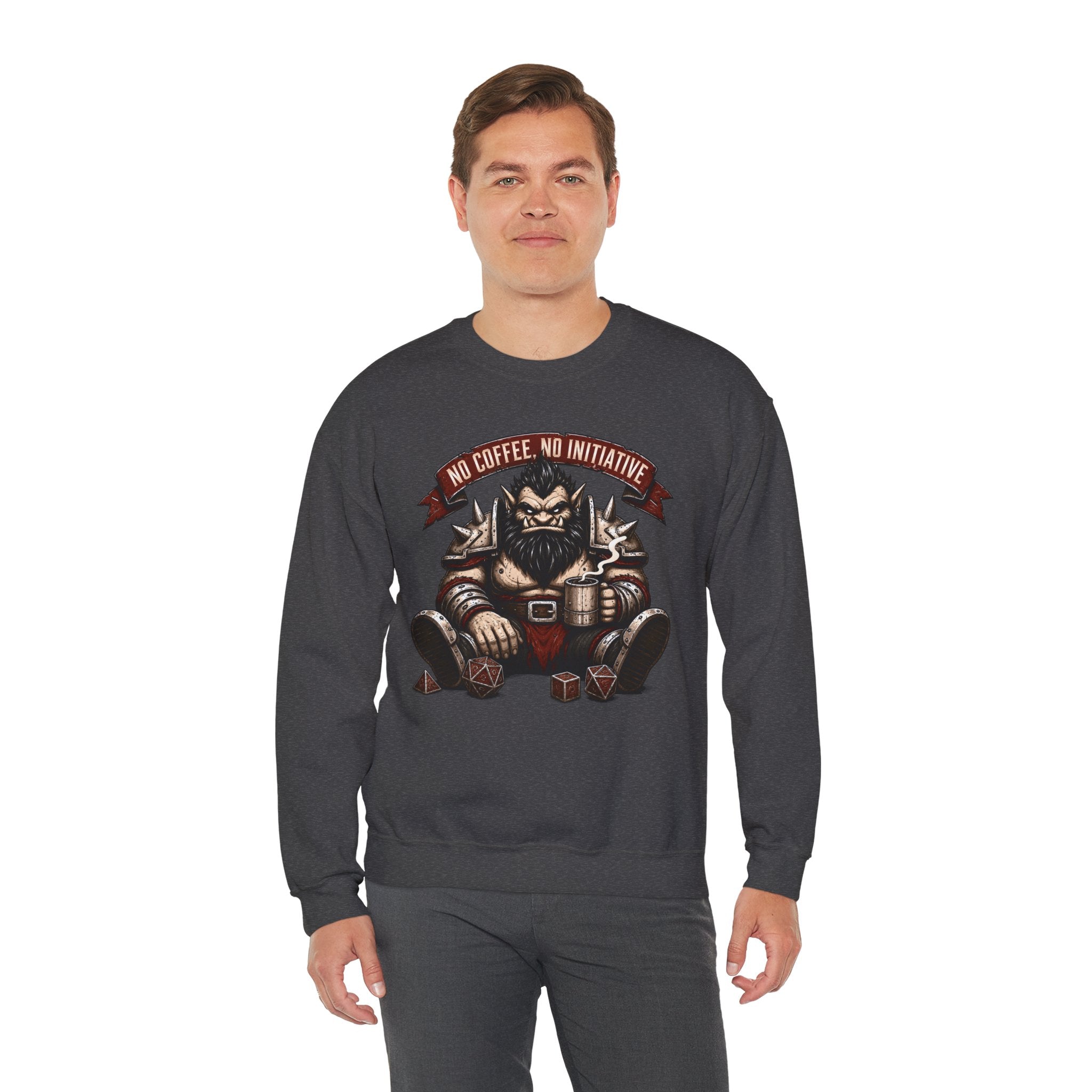 No Coffee, No Initiative | Fantasy RPG Sweatshirt
