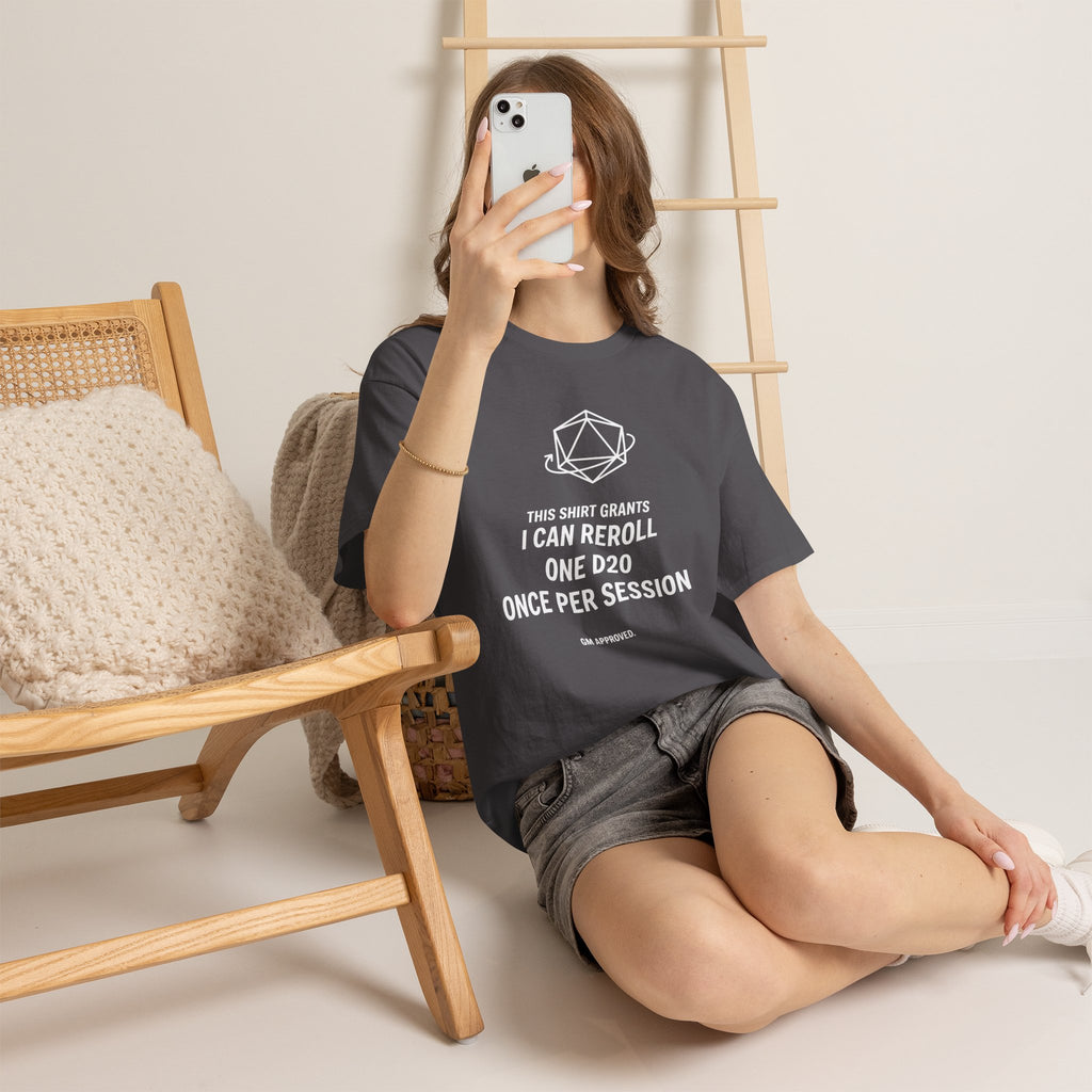 Reroll T-shirt | RPG Personalizable T-shirt