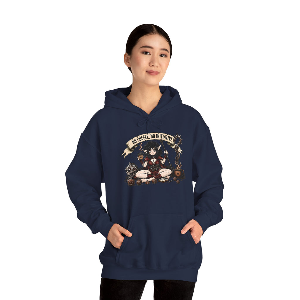 No Coffee, No Initiative | Fantasy RPG Hoodie