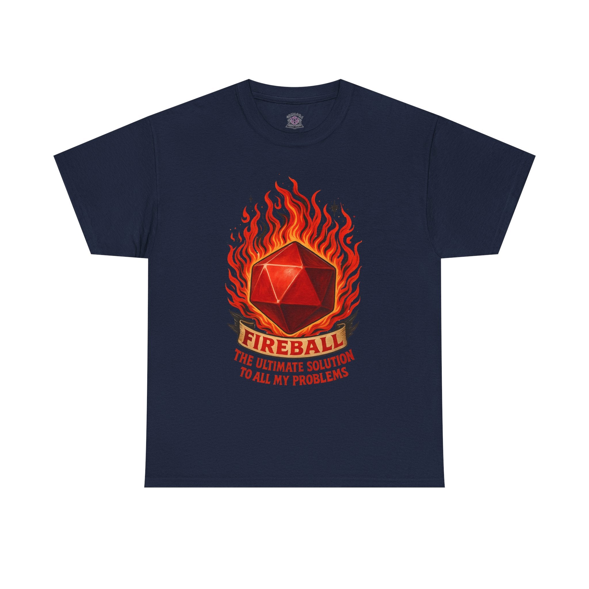 Fireball – The Ultimate Solution to All My Problems| Funny RPG T-shirt