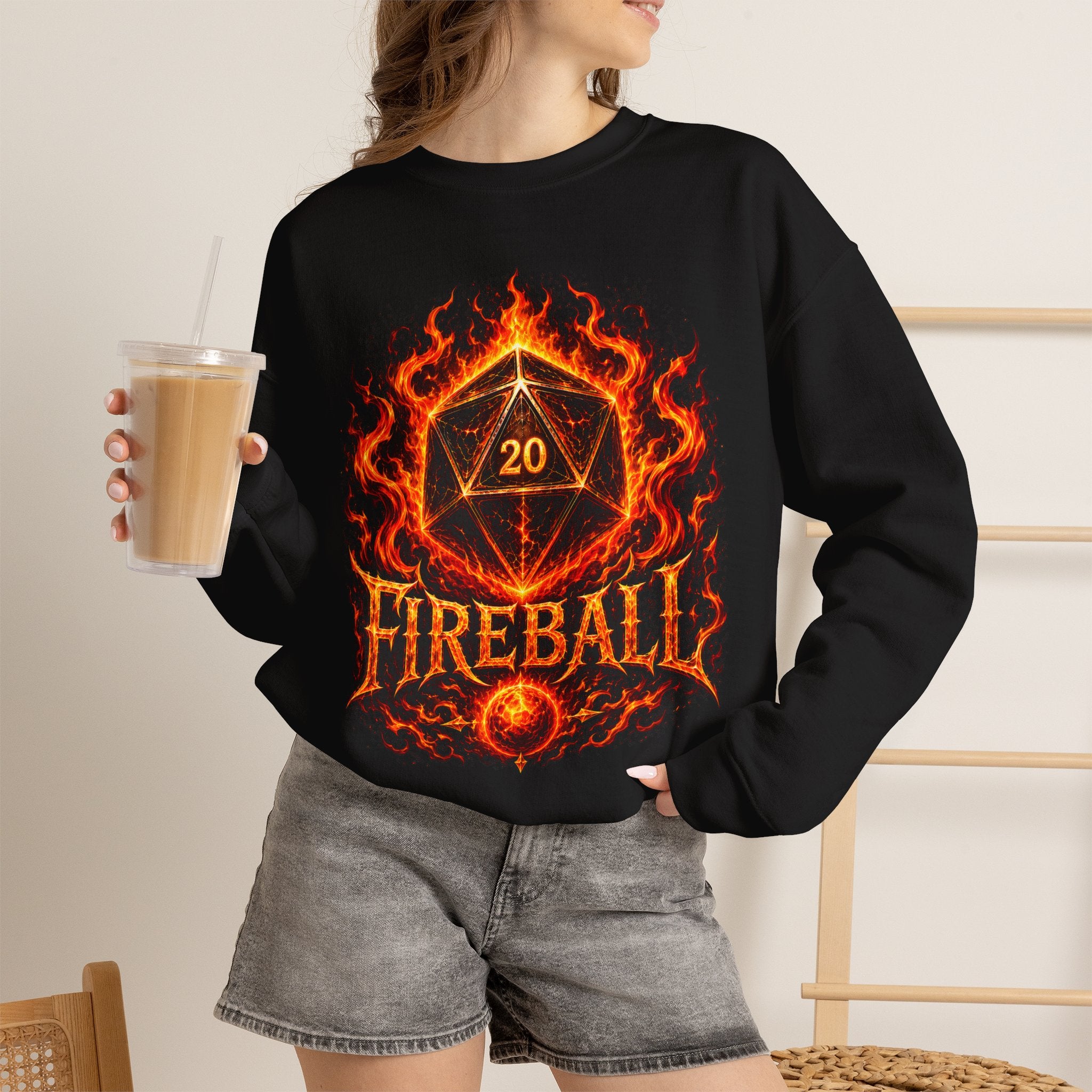 Fireball D20 Sweatshirt