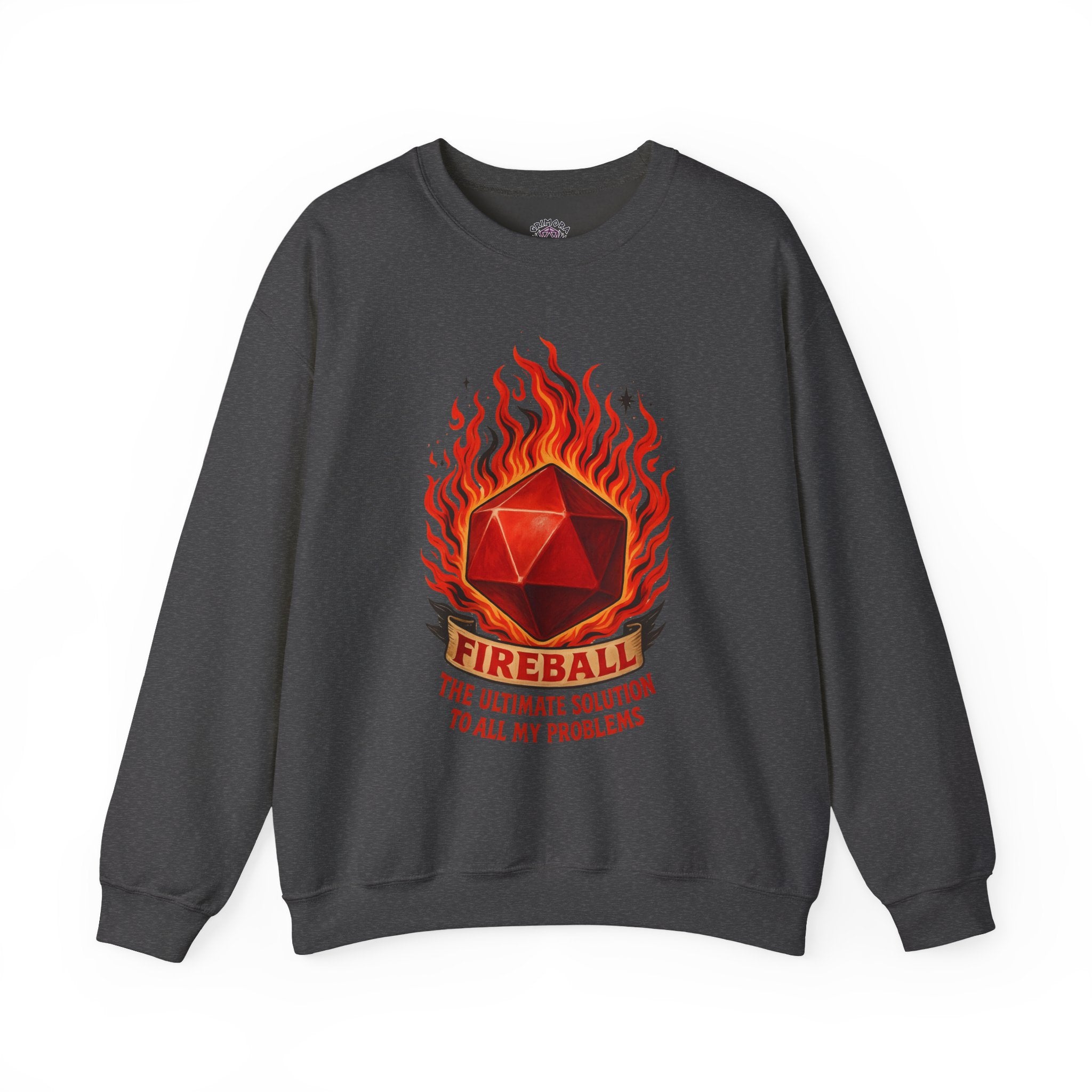 Fireball – The Ultimate Solution to All My Problems| Funny RPG Sweatshirt