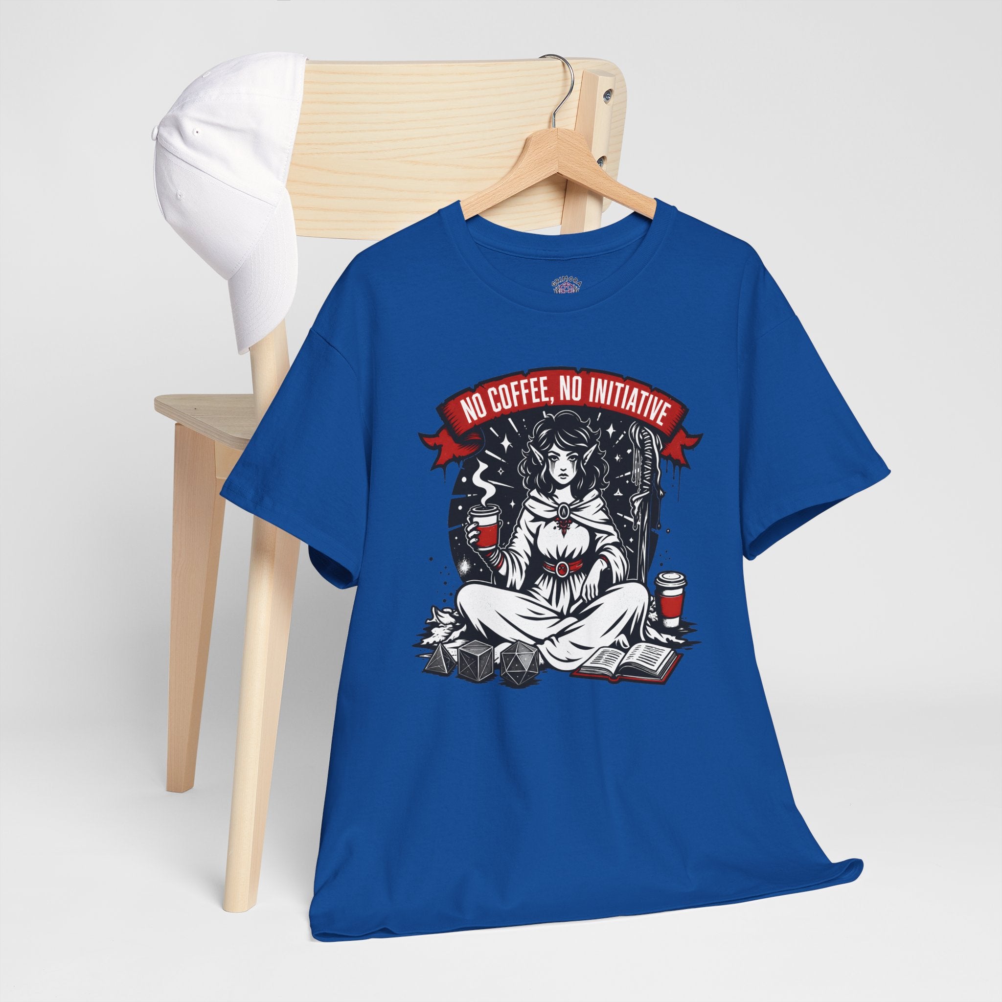 No Coffee, No Initiative | Fantasy RPG T-shirt