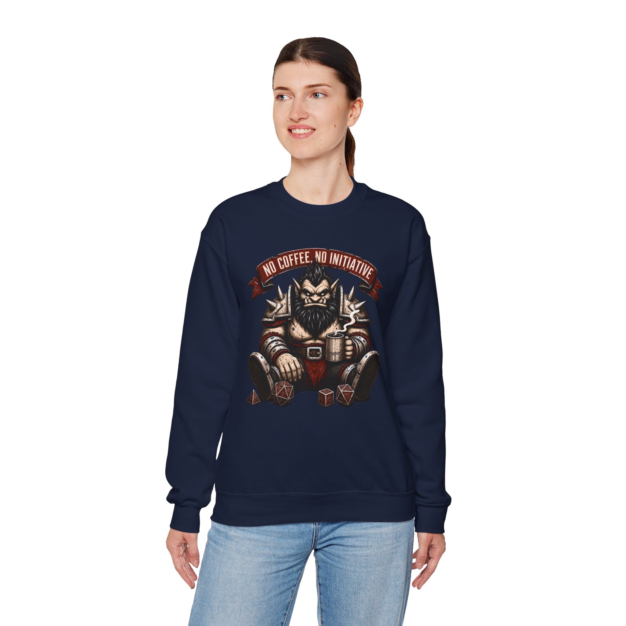 No Coffee, No Initiative | Fantasy RPG Sweatshirt
