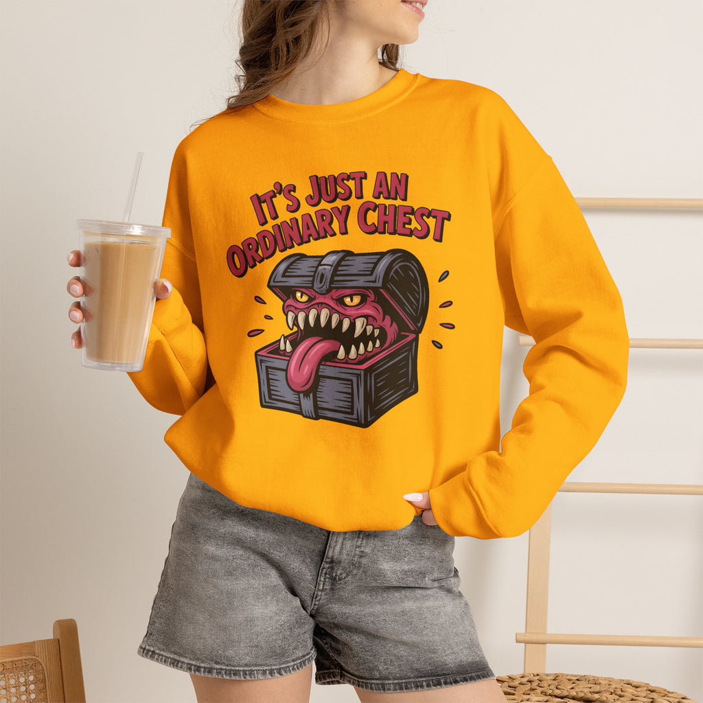 "It's Just An Ordinary Chest" — Mimic monster Sweatshirt