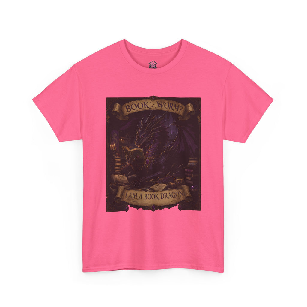 Book Worm? I Am a Book Dragon, Fantasy Reader T-shirt