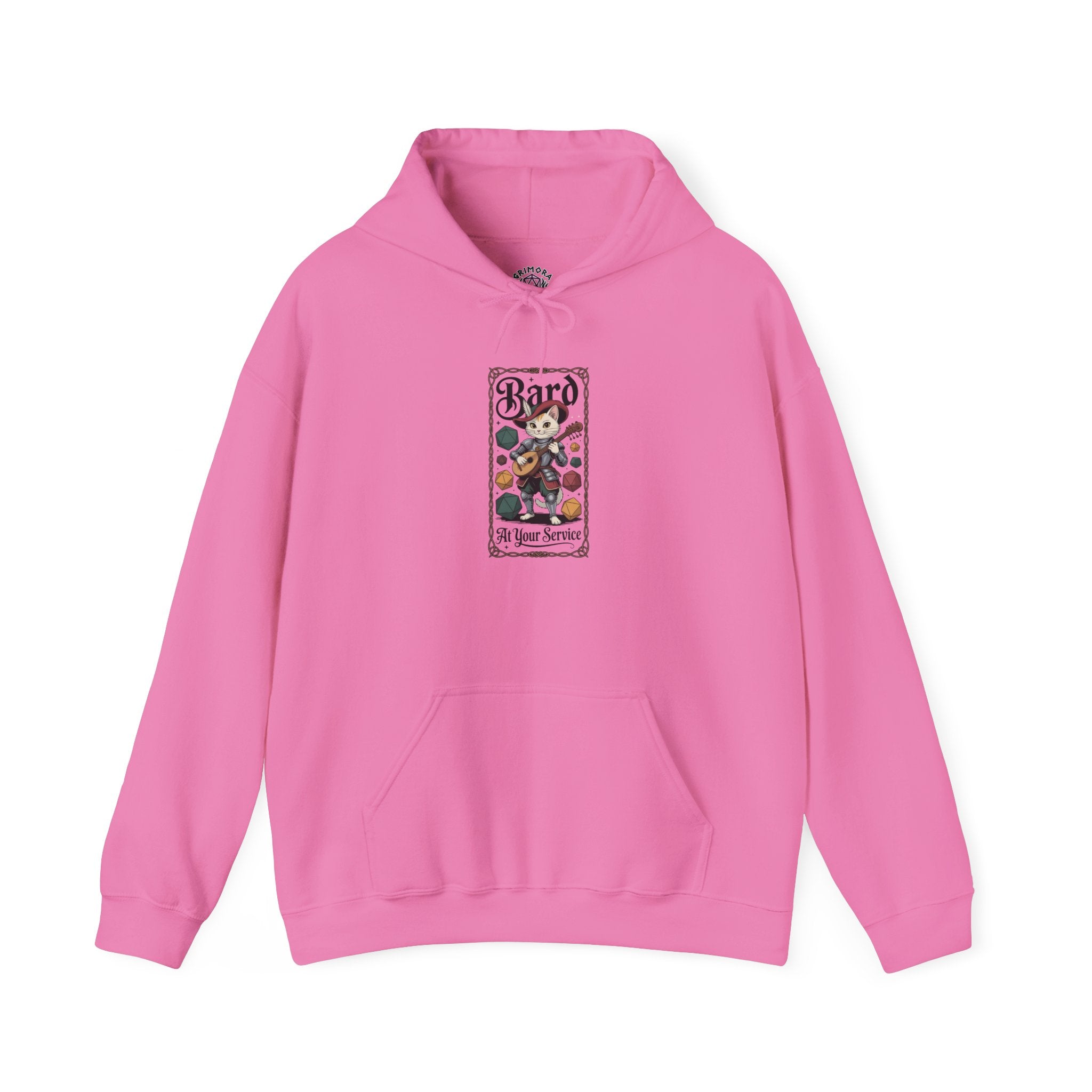 Bard Cat at Your Serivece D&D Hoodie | Cat Lover RPG Gift
