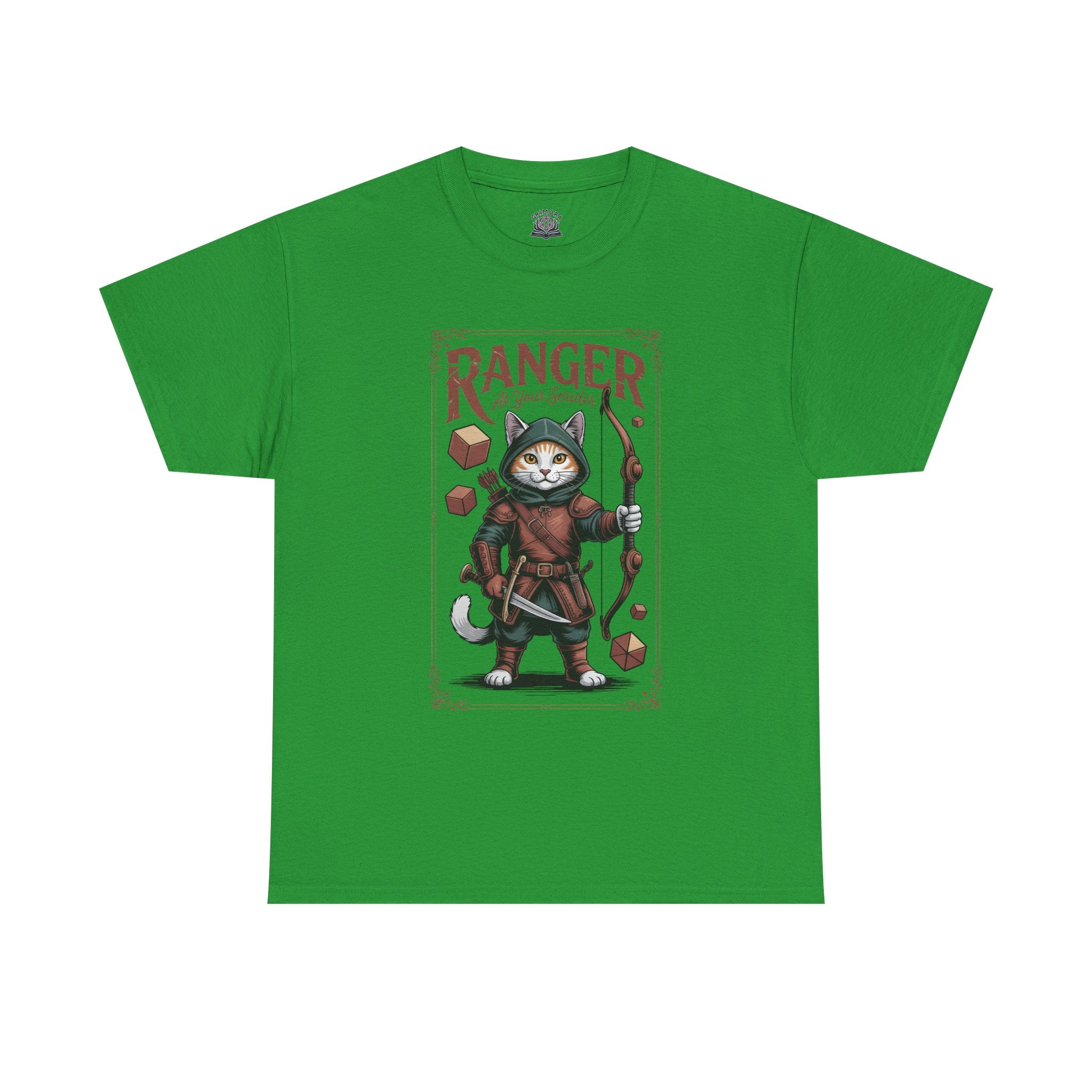 Ranger Cat at Your Serivece D&D T-shirt | Cat Lover RPG Gift