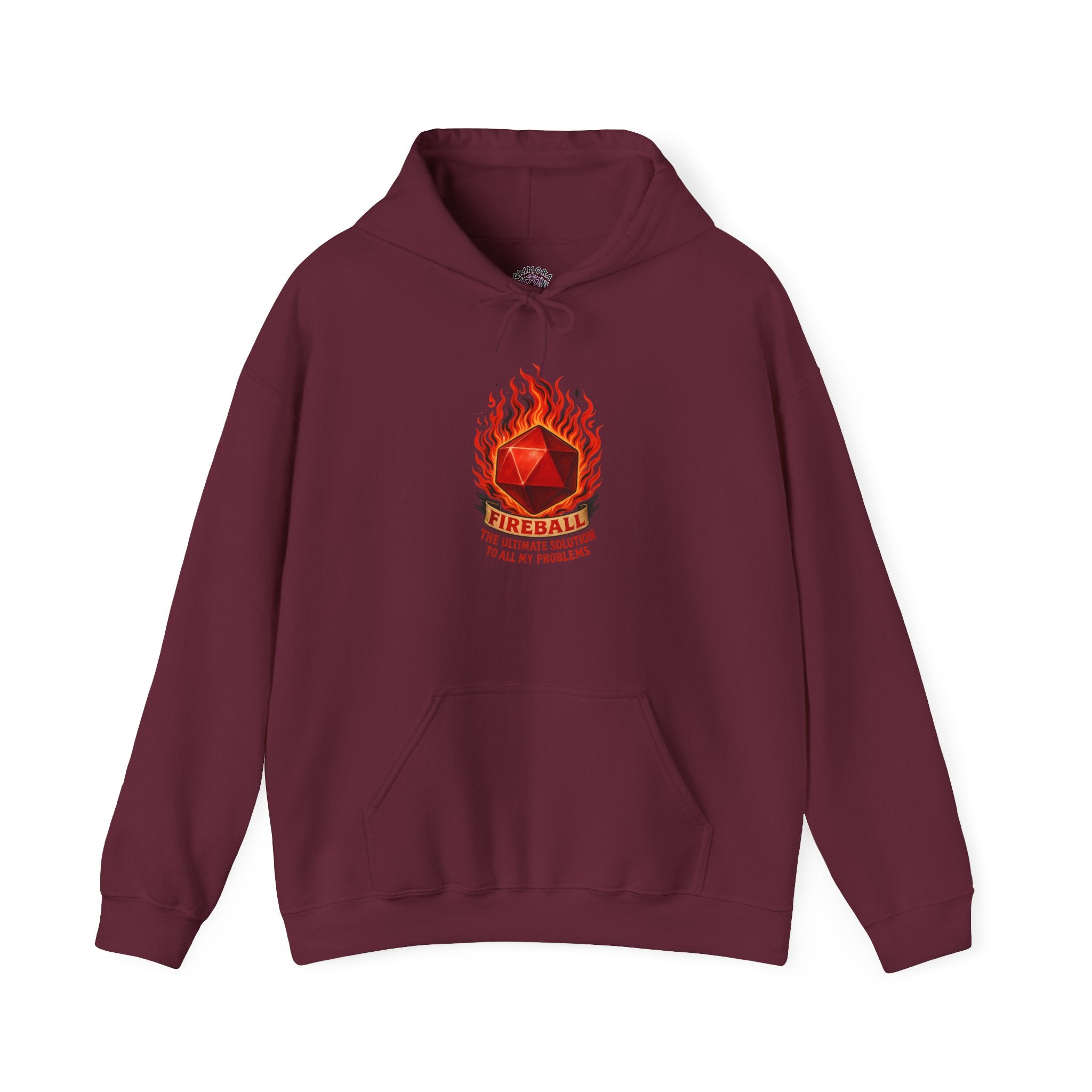 Fireball – The Ultimate Solution to All My Problems| Funny RPG Hoodie