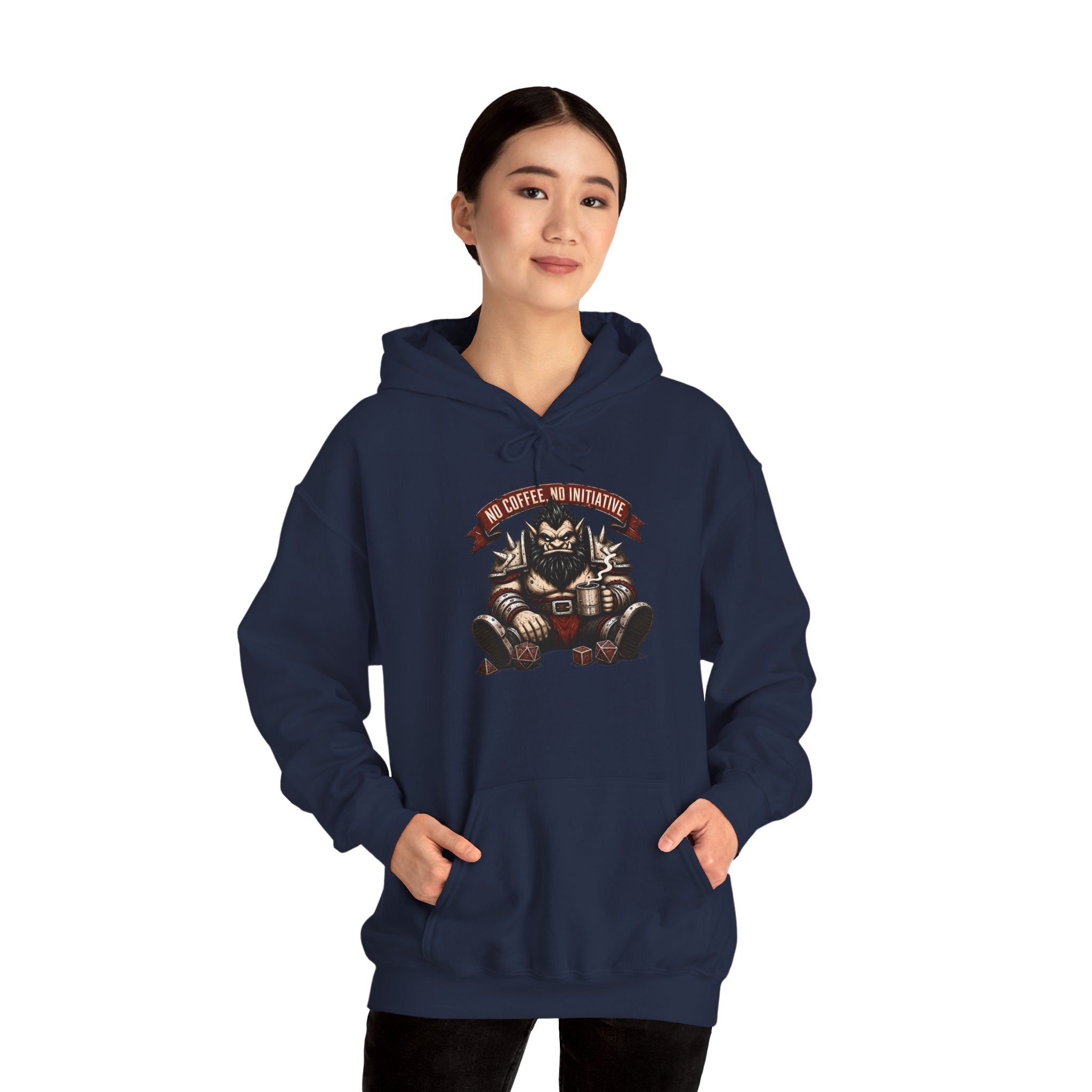 No Coffee, No Initiative | Fantasy RPG Hoodie