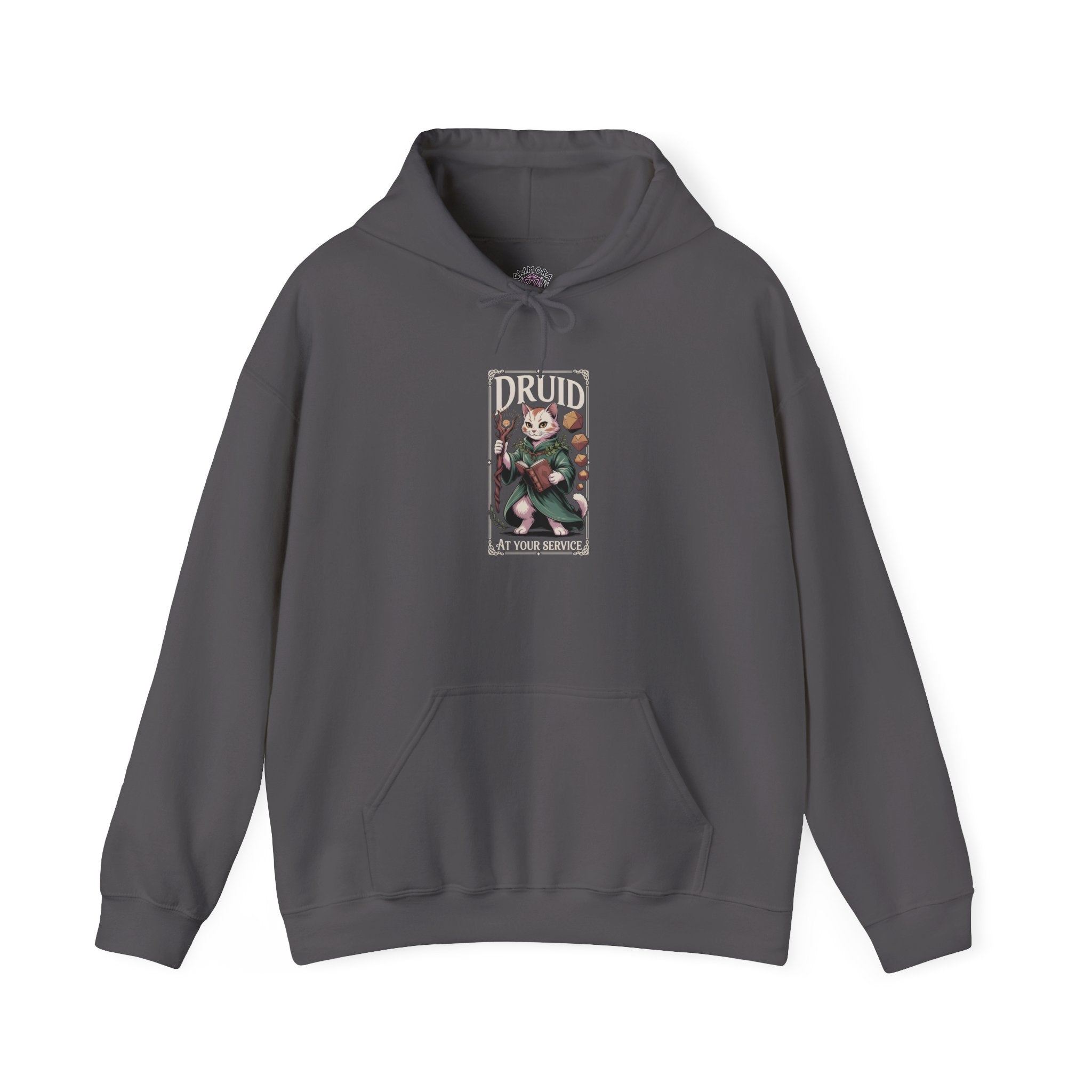 Druid Cat at Your Serivece D&D Hoodie | Cat Lover RPG Gift