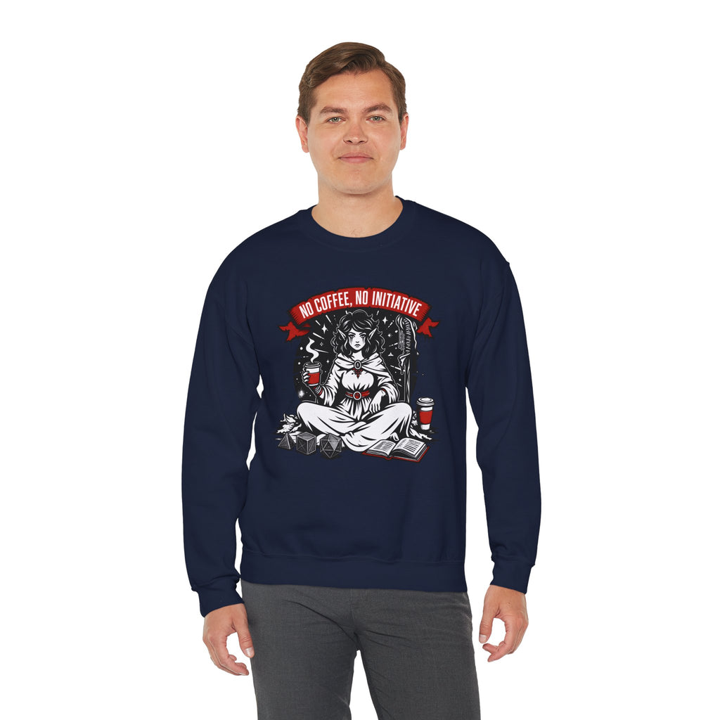 No Coffee, No Initiative | Fantasy RPG Sweatshirt