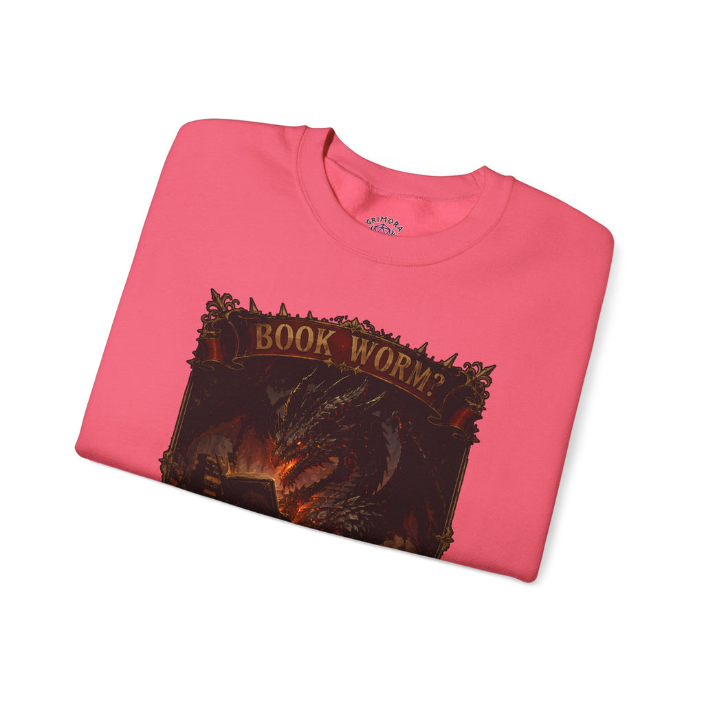 Book Worm? I Am a Book Dragon, Fantasy Reader Sweatshirt