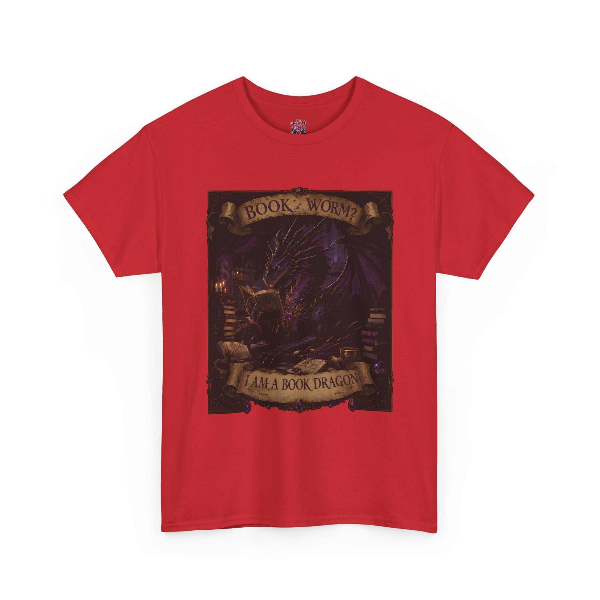 Book Worm? I Am a Book Dragon, Fantasy Reader T-shirt