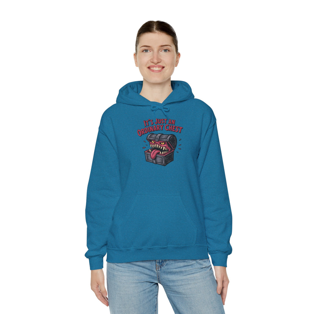 "It's Just An Ordinary Chest" — Mimic monster Hoodie