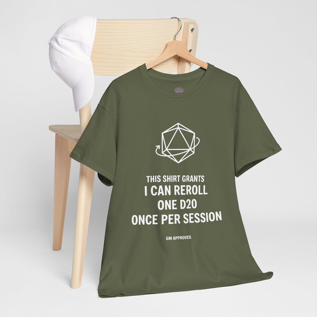Reroll T-shirt | RPG Personalizable T-shirt