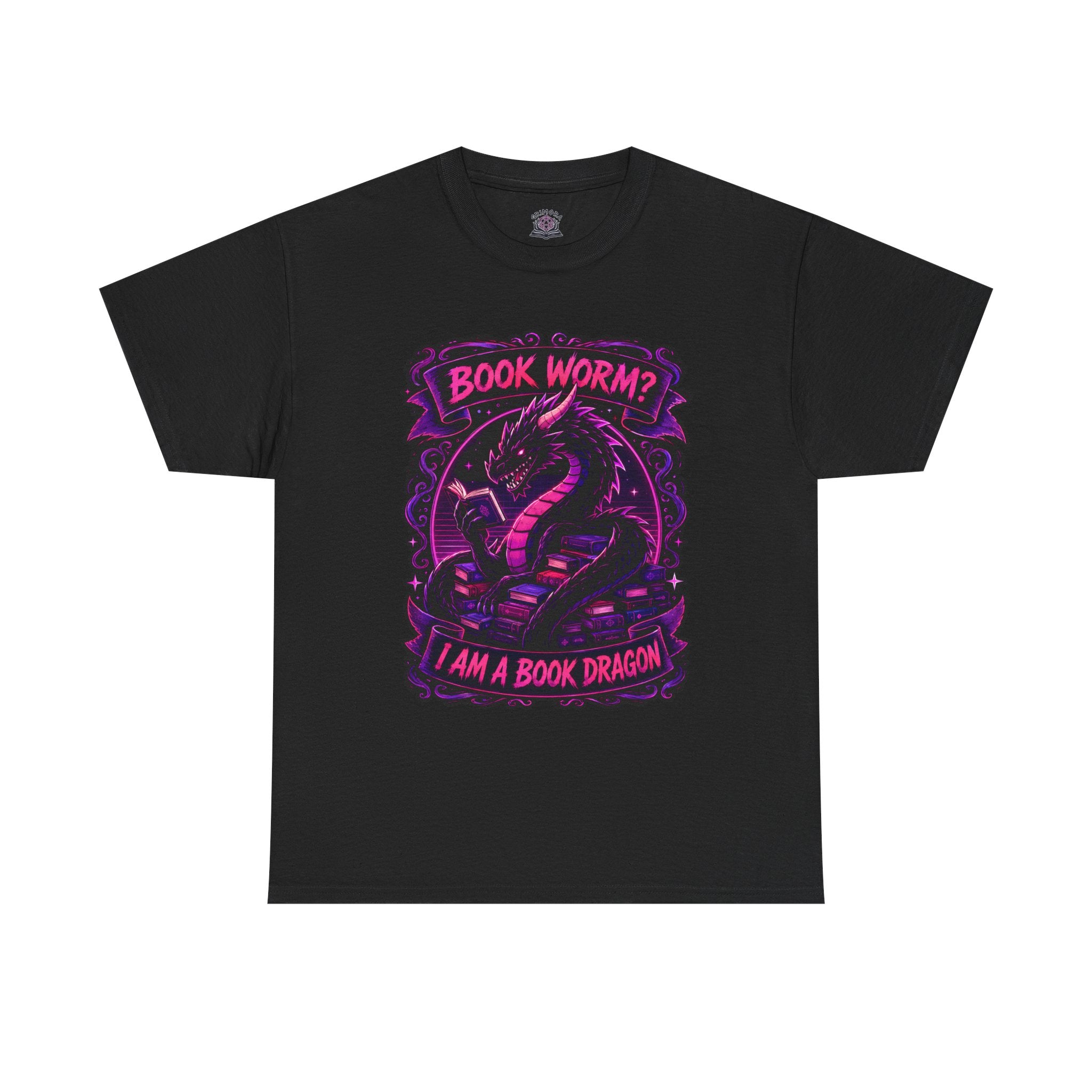 Book Worm? I Am a Book Dragon, Fantasy Reader T-shirt