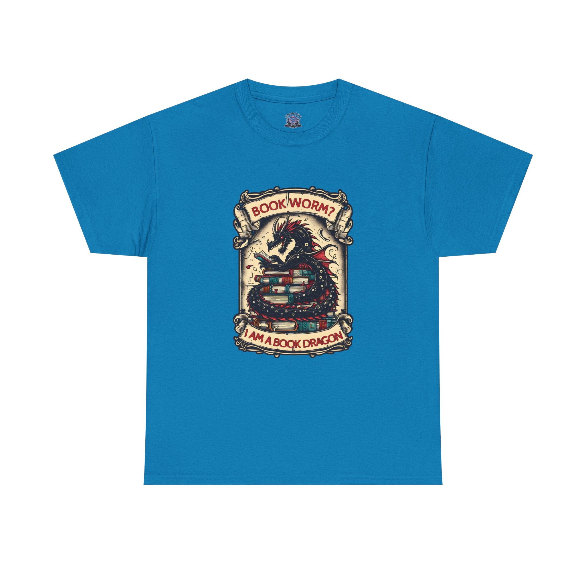 Book Worm? I Am a Book Dragon, Fantasy Reader T-shirt
