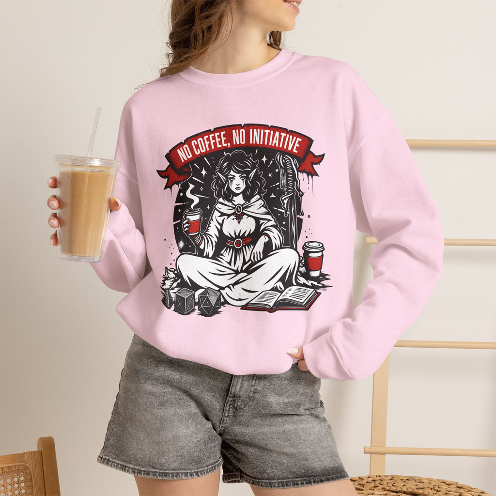 No Coffee, No Initiative | Fantasy RPG Sweatshirt