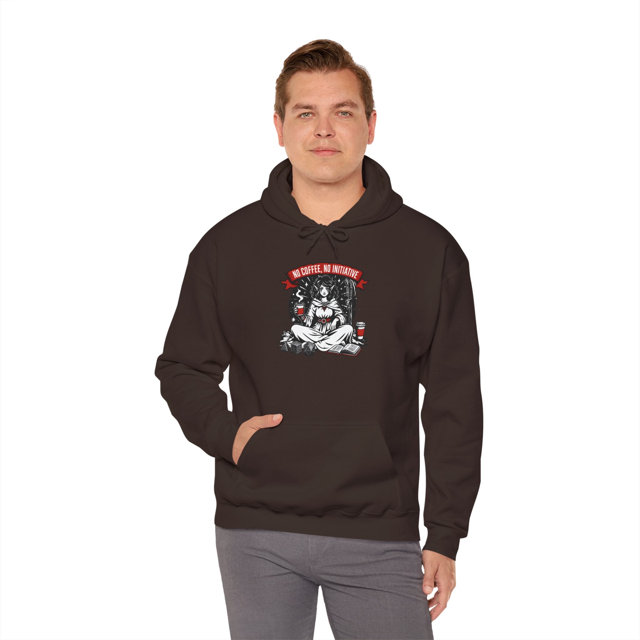 No Coffee, No Initiative | Fantasy RPG Hoodie