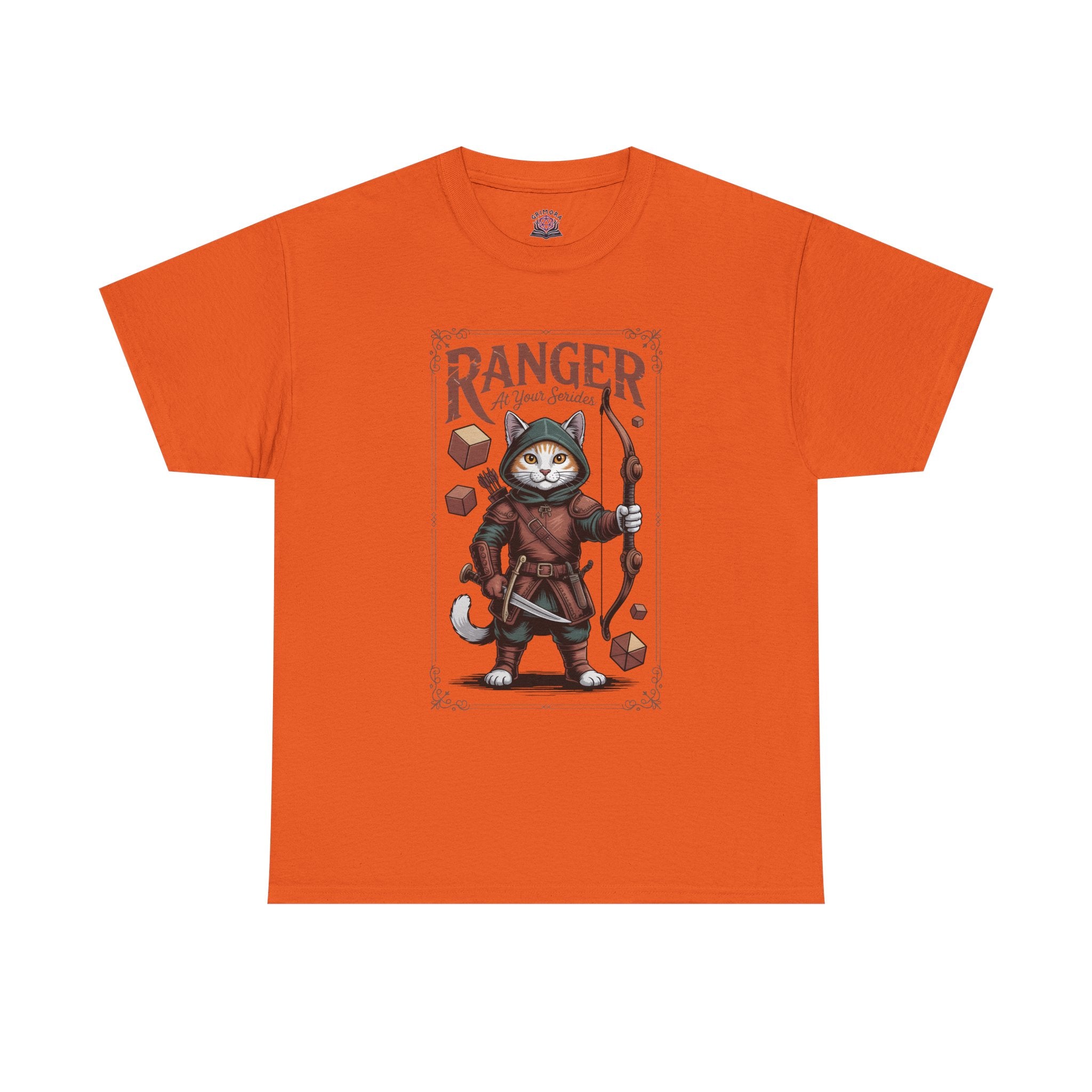 Ranger Cat at Your Serivece D&D T-shirt | Cat Lover RPG Gift