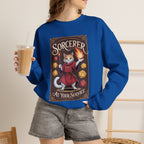 Sorcerer Cat at Your Service D&D Sweatshirt | Cat Lover RPG Gift