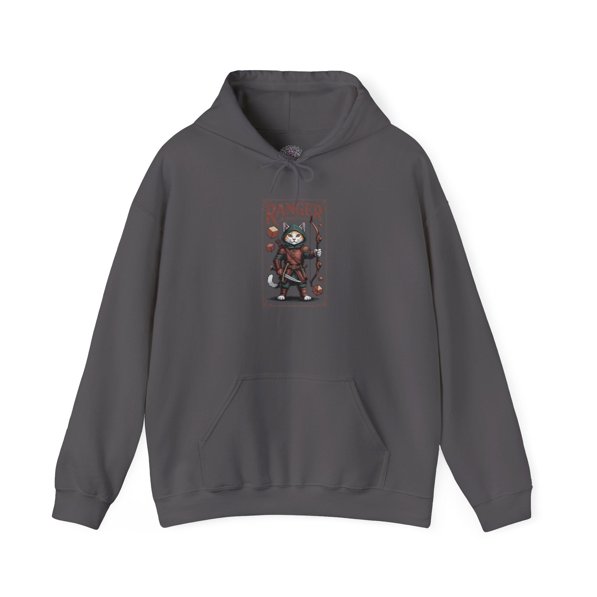 Ranger Cat at Your Serivece D&D Hoodie | Cat Lover RPG Gift