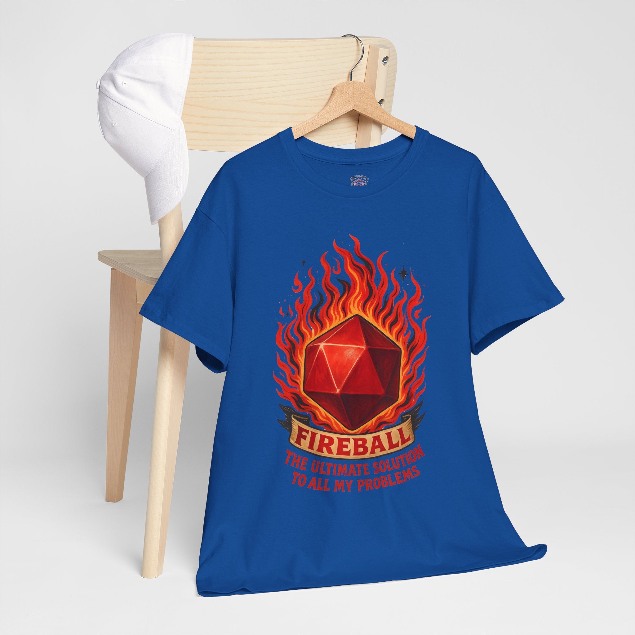 Fireball – The Ultimate Solution to All My Problems| Funny RPG T-shirt