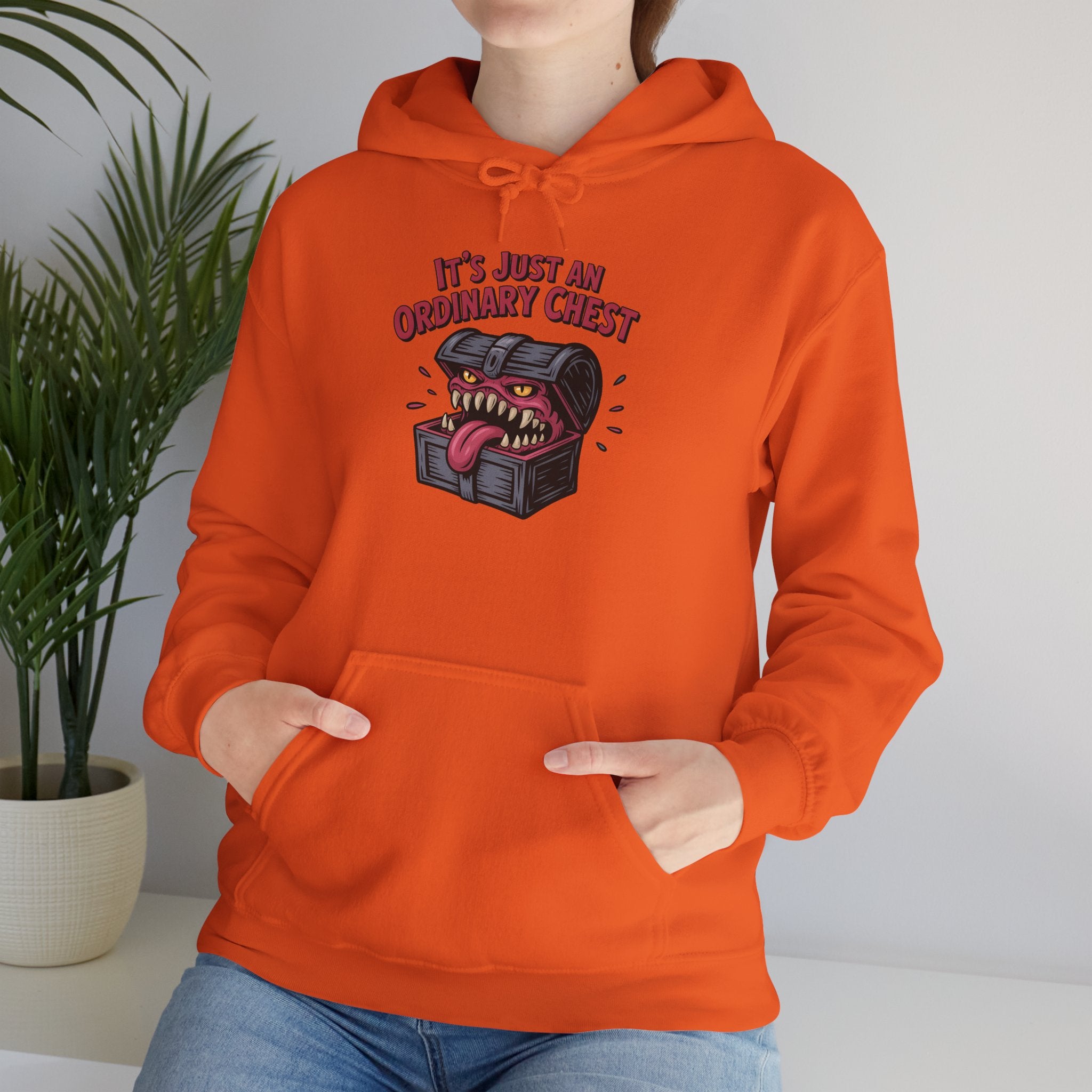 "It's Just An Ordinary Chest" — Mimic monster Hoodie