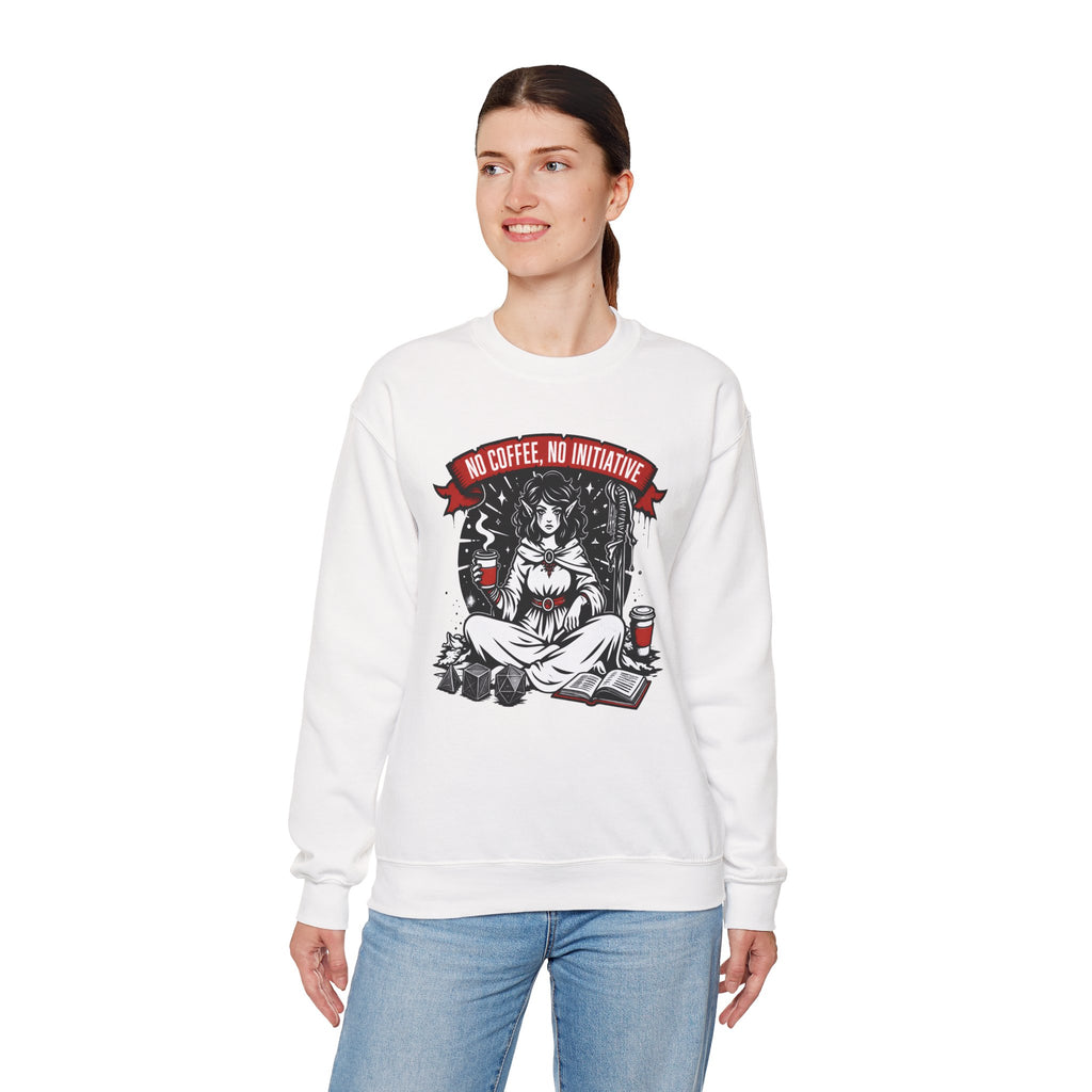 No Coffee, No Initiative | Fantasy RPG Sweatshirt