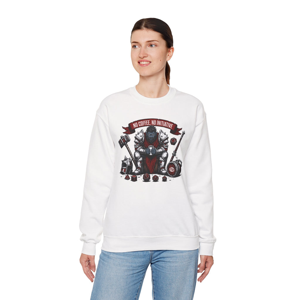 No Coffee, No Initiative | Fantasy RPG Sweatshirt