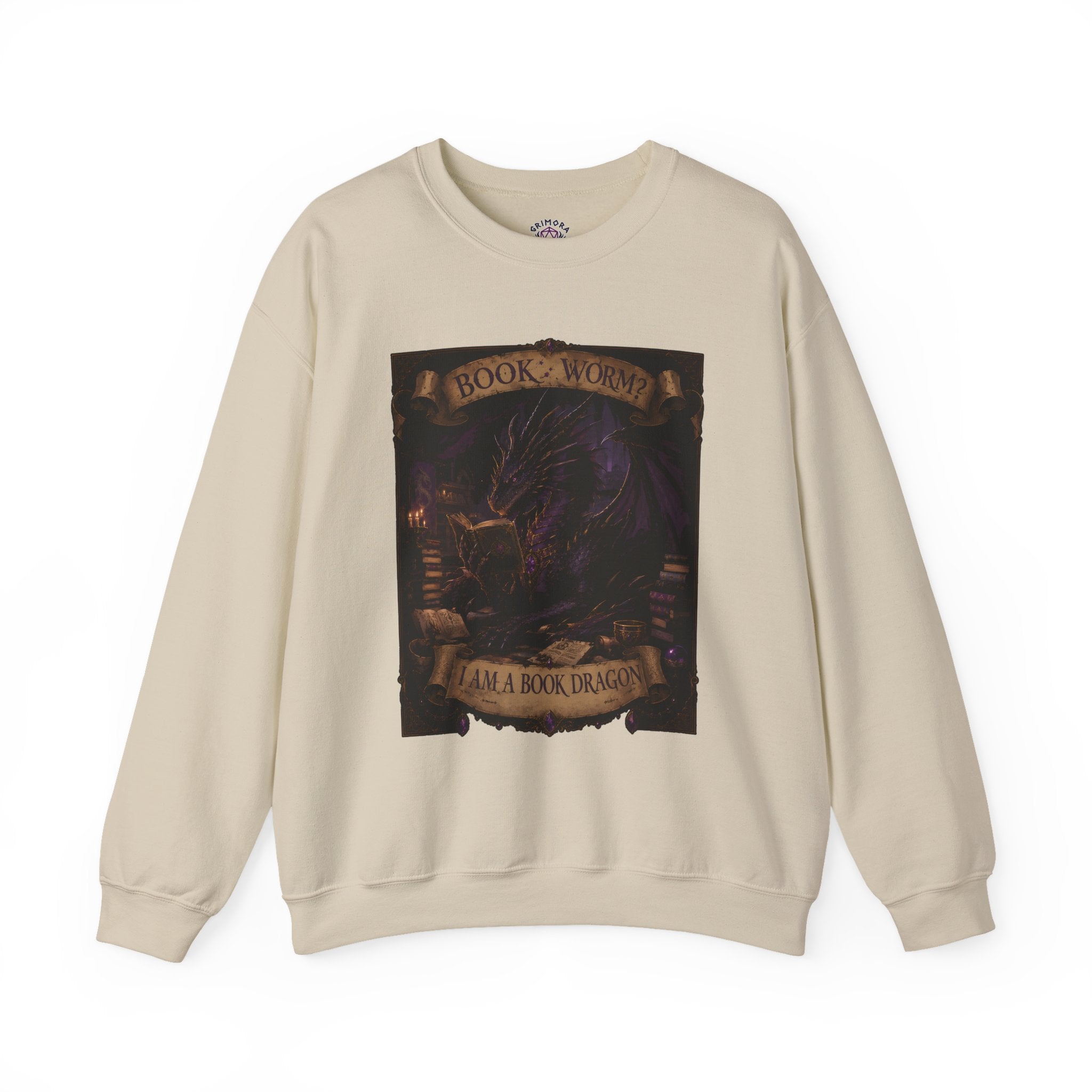 Book Worm? I Am a Book Dragon, Fantasy Reader Sweatshirt
