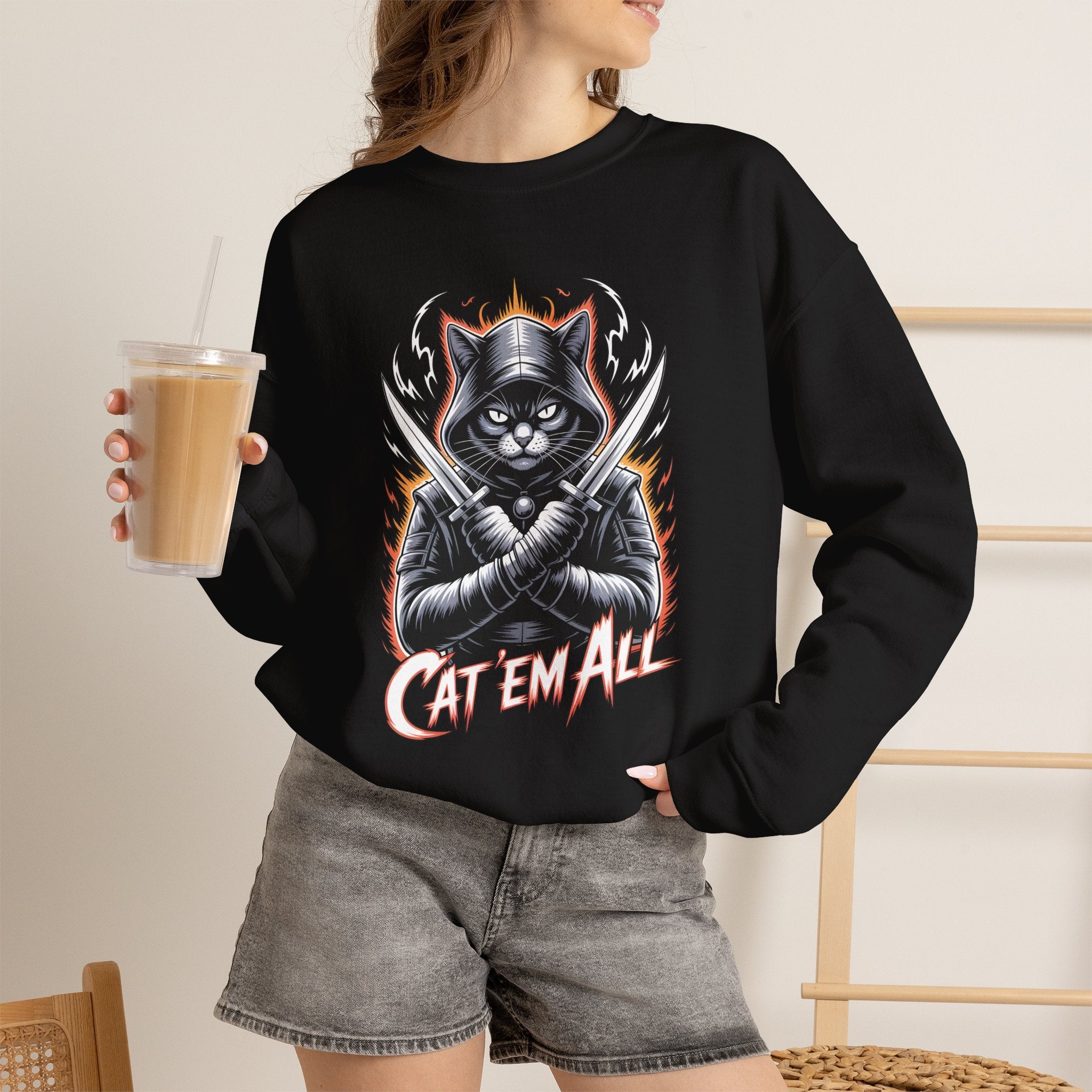 Cat 'Em All Sweatshirt
