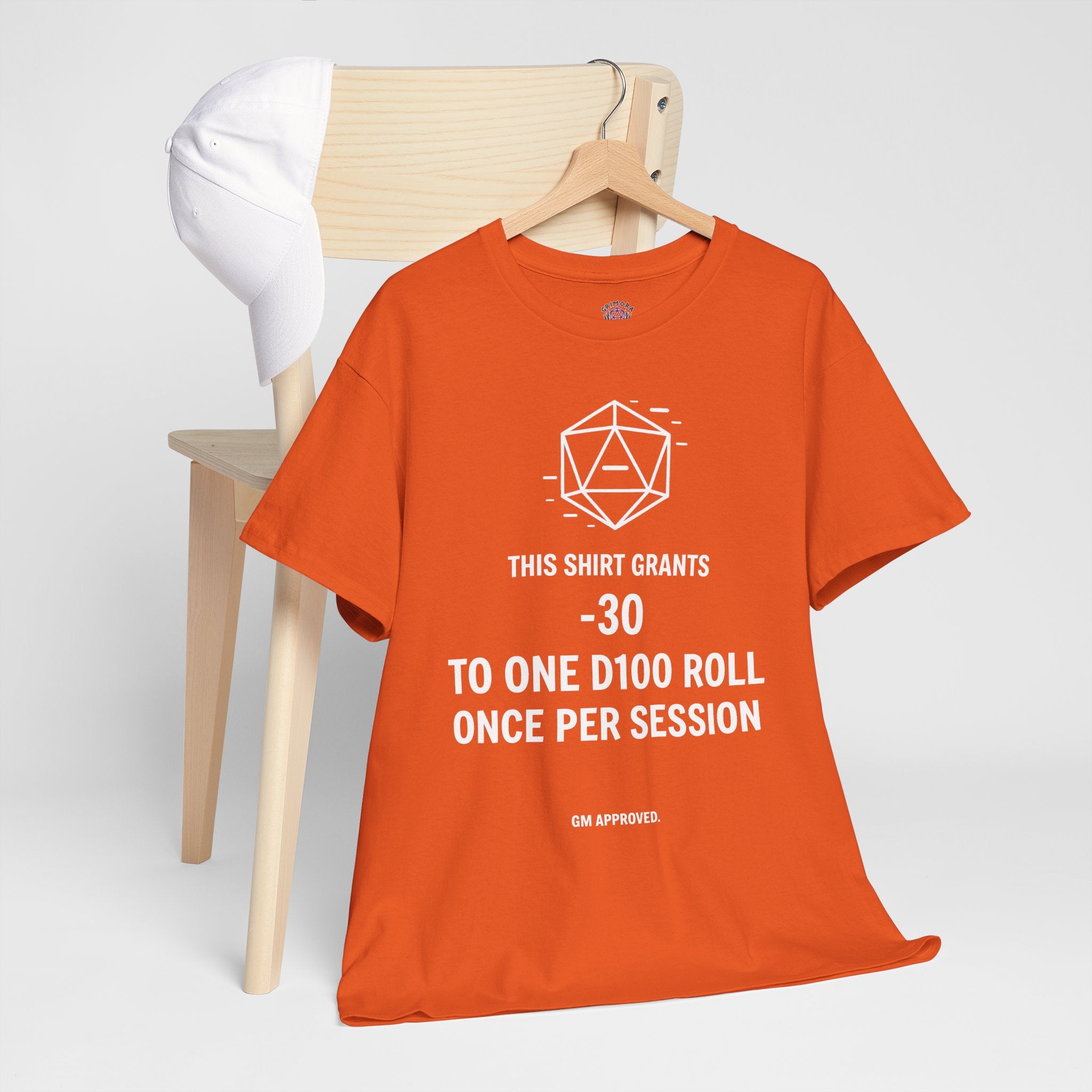 Dice roll minus modifier T-shirt | RPG Personalizable